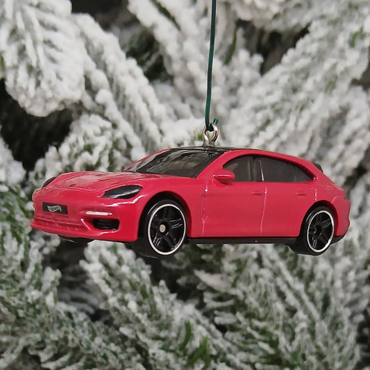 PORSCHE Panamera Turbo Ornament Christmas Tree Decoration Gift Idea Red