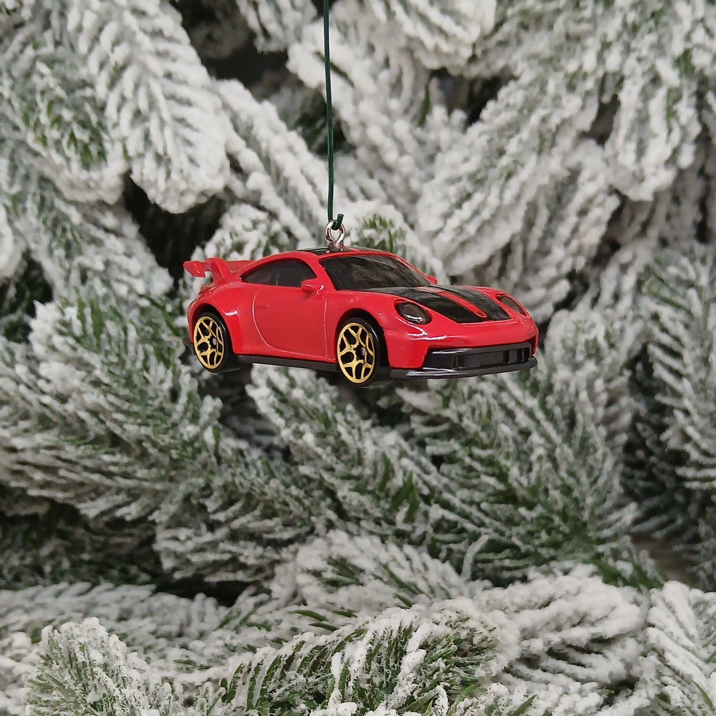 Porsche 911 GT3 Ornament Christmas Tree Decoration Unique Gift Idea Red