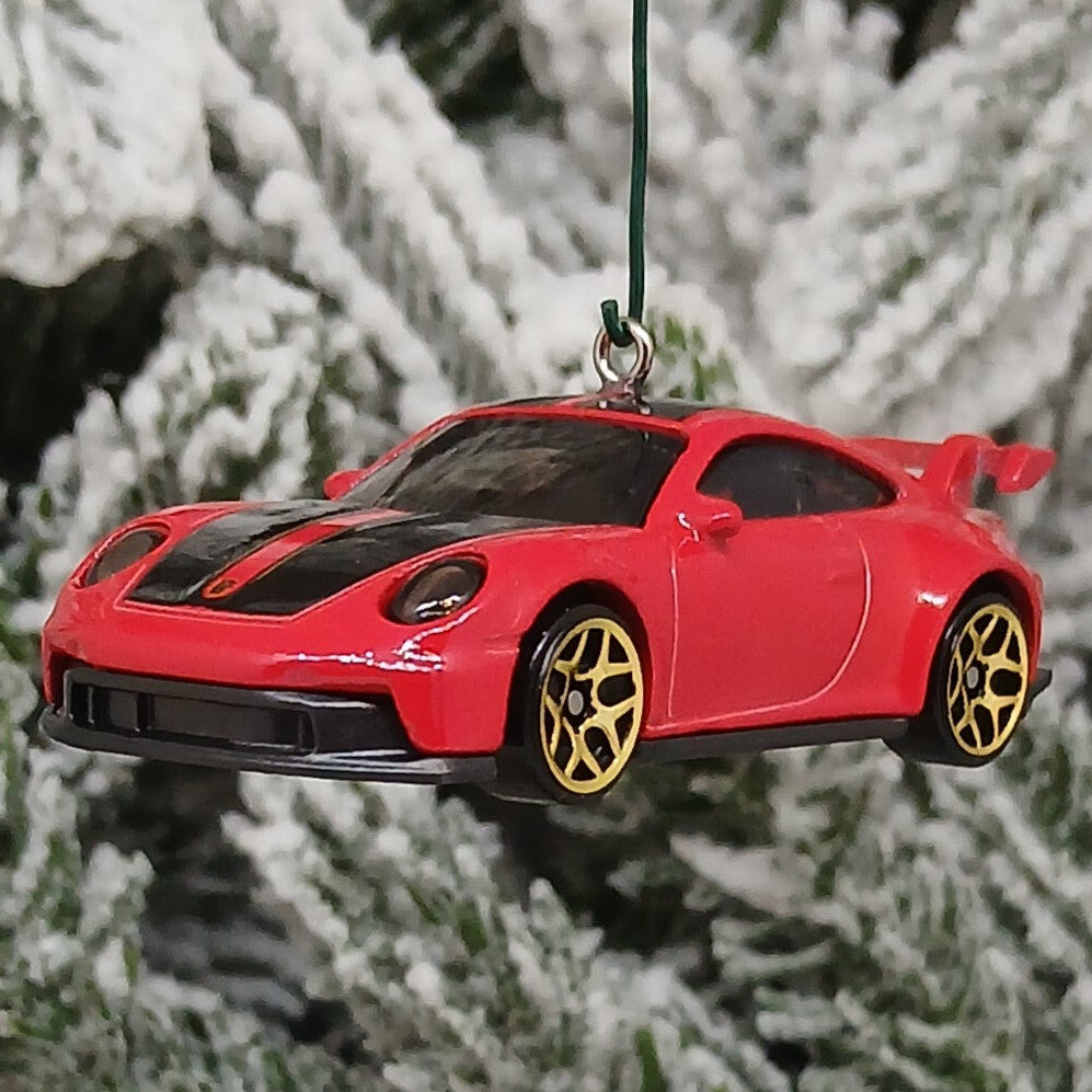 Porsche 911 GT3 Ornament Christmas Tree Decoration Unique Gift Idea Red