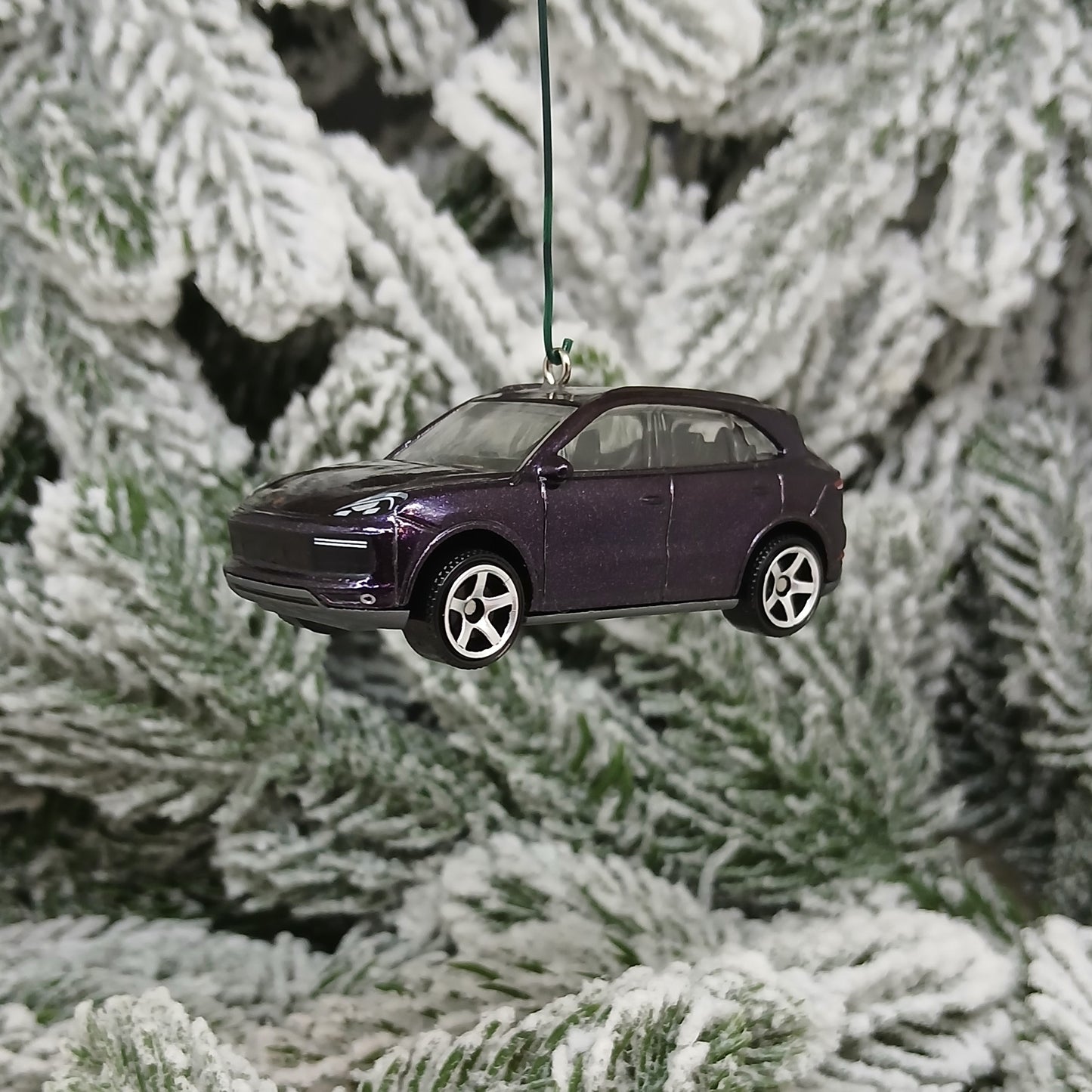 Porsche Cayenne Ornament Christmas Tree Decoration Unique Gift Idea Blue Purple