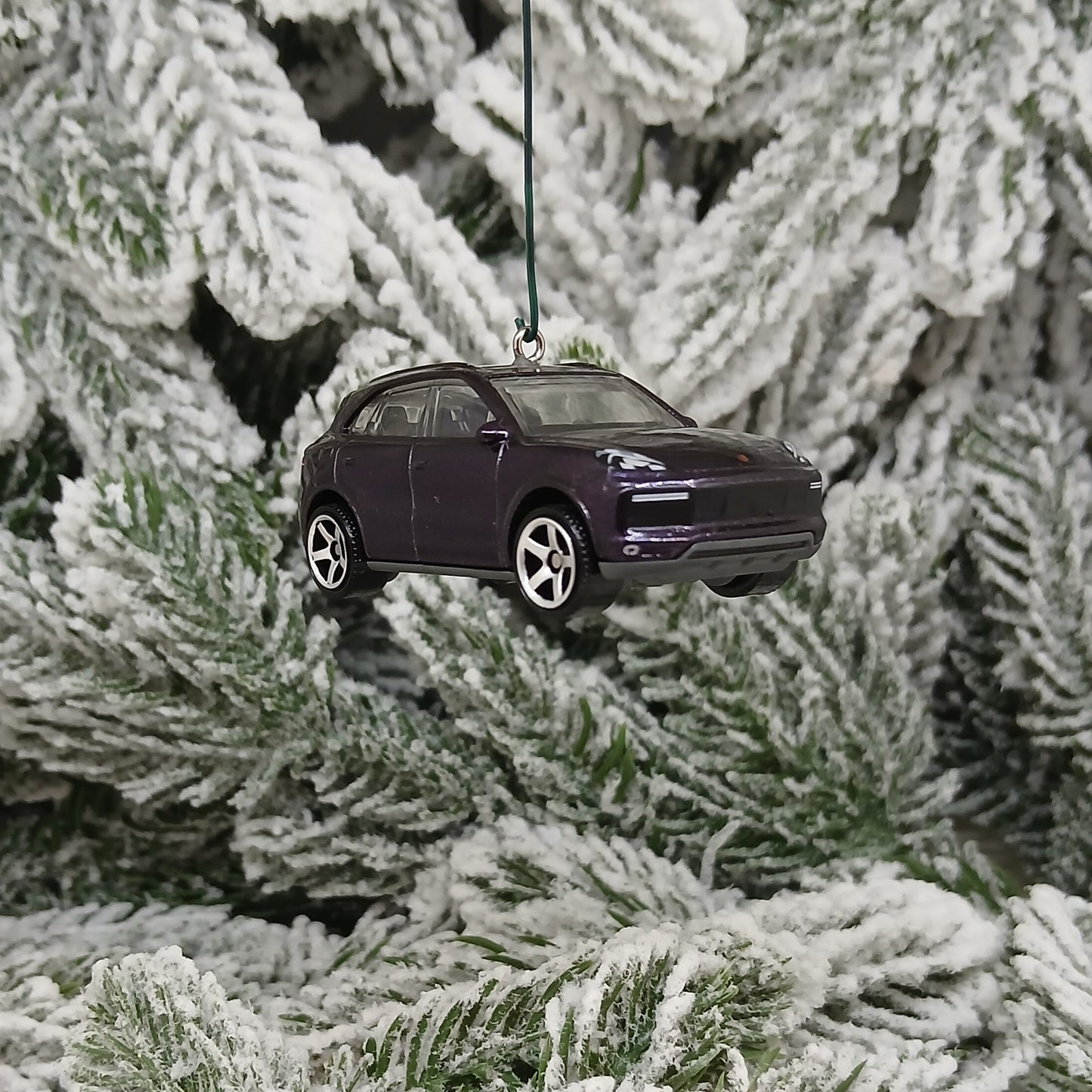 Porsche Cayenne Ornament Christmas Tree Decoration Unique Gift Idea Blue Purple