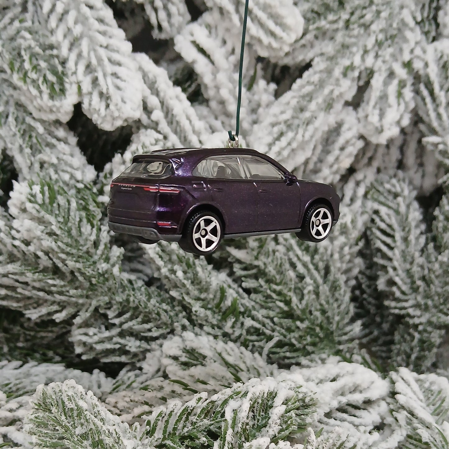 Porsche Cayenne Ornament Christmas Tree Decoration Unique Gift Idea Blue Purple