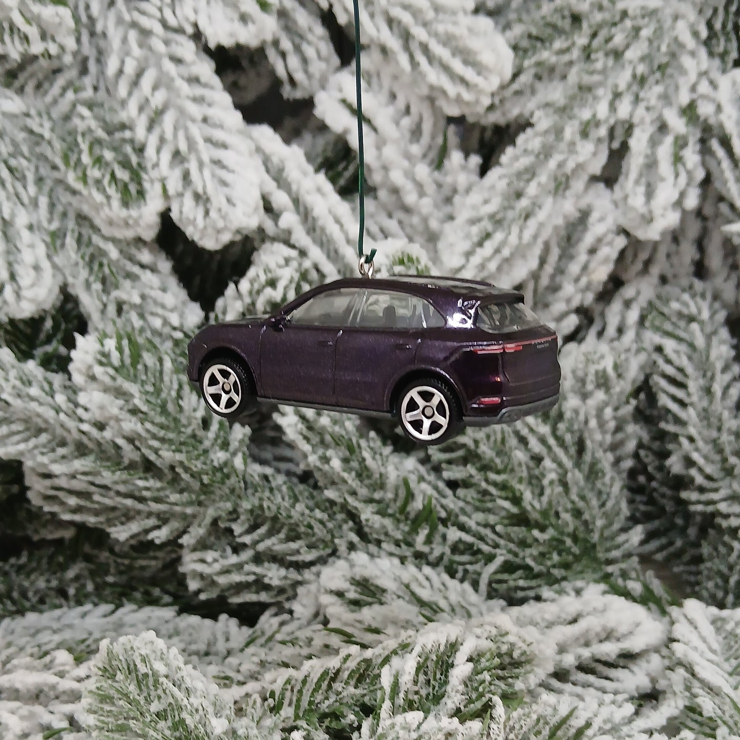 Porsche Cayenne Ornament Christmas Tree Decoration Unique Gift Idea Blue Purple