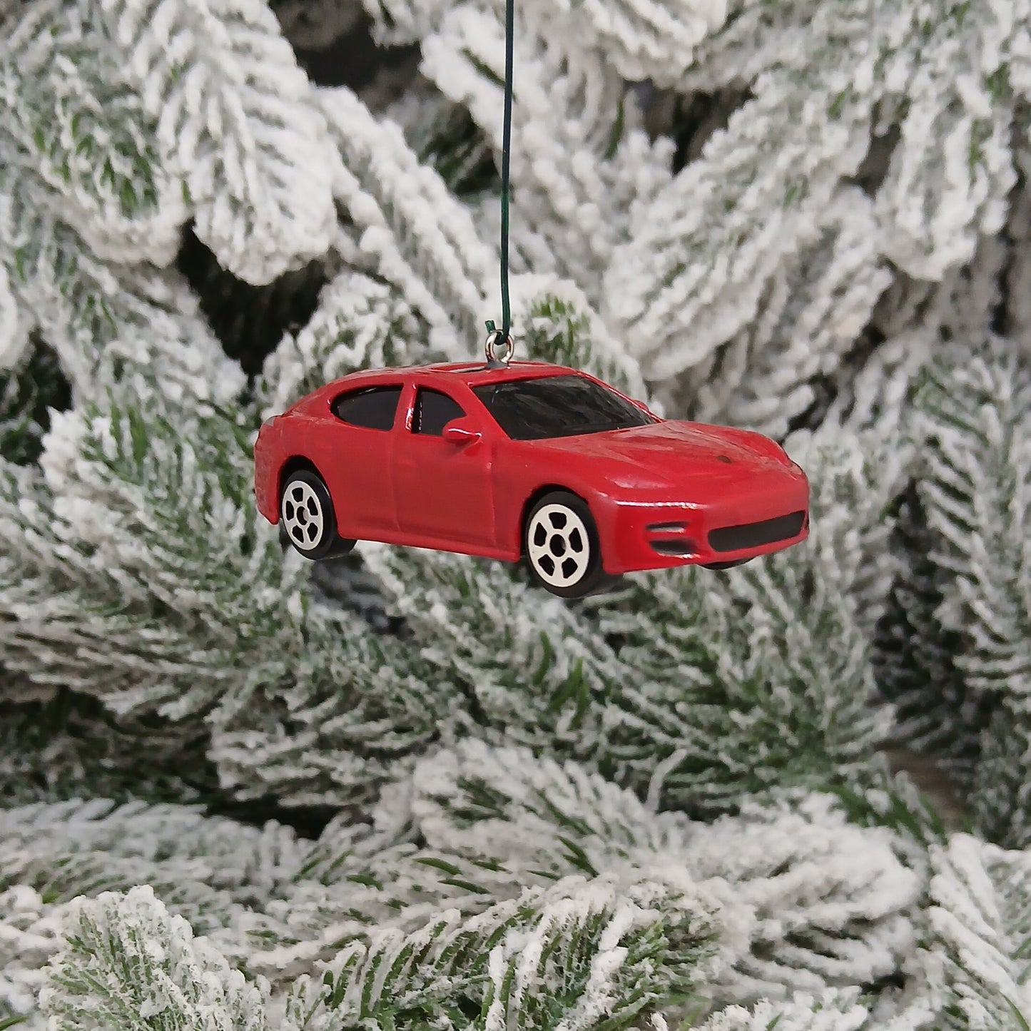 PORSCHE Panamera Turbo Ornament Christmas Tree Decoration Gift Idea 2009-2016 Silver Red