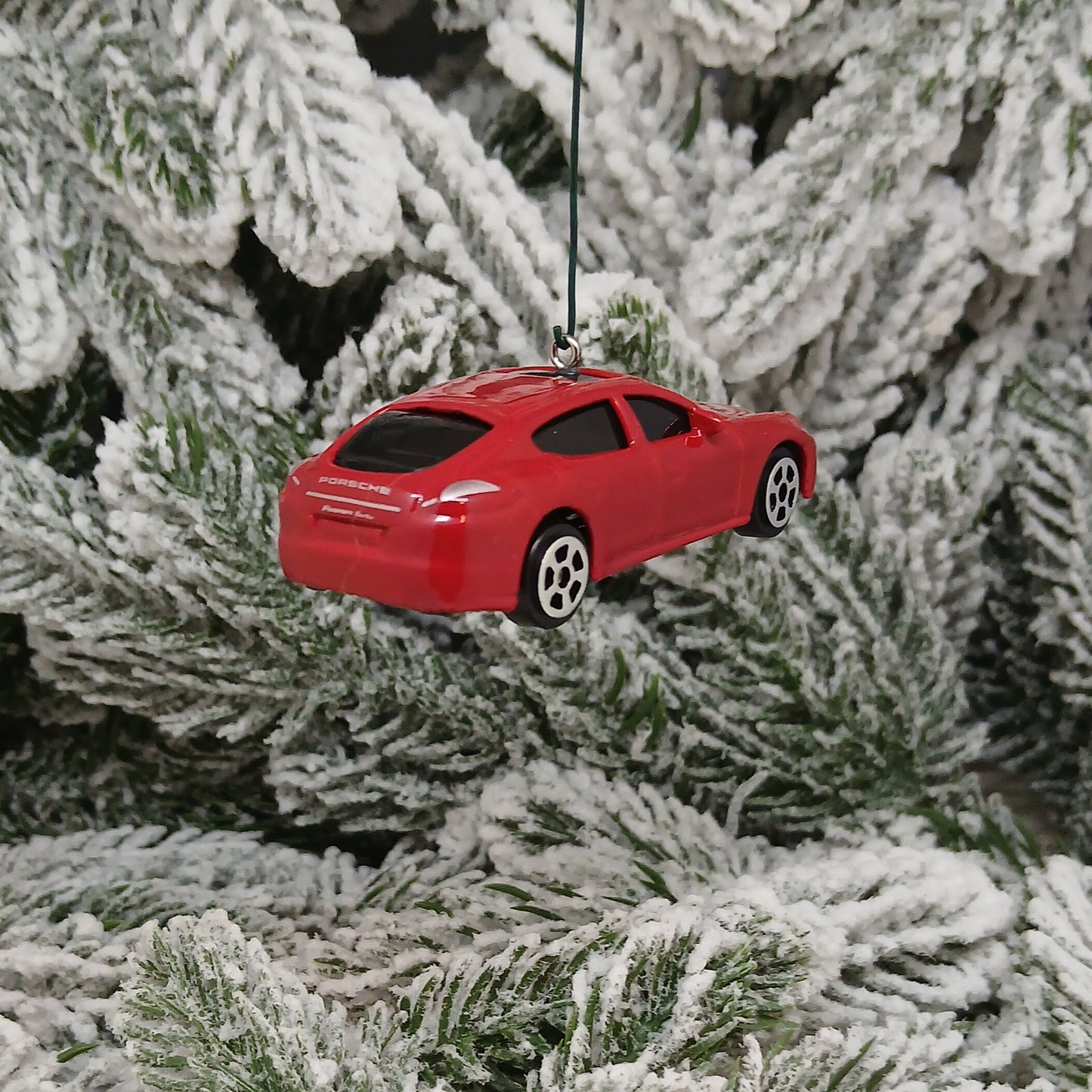 PORSCHE Panamera Turbo Ornament Christmas Tree Decoration Gift Idea 2009-2016 Silver Red