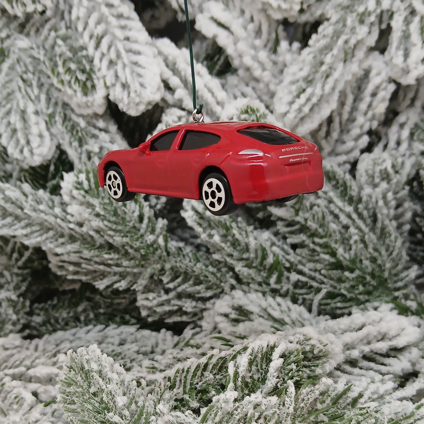PORSCHE Panamera Turbo Ornament Christmas Tree Decoration Gift Idea 2009-2016 Silver Red