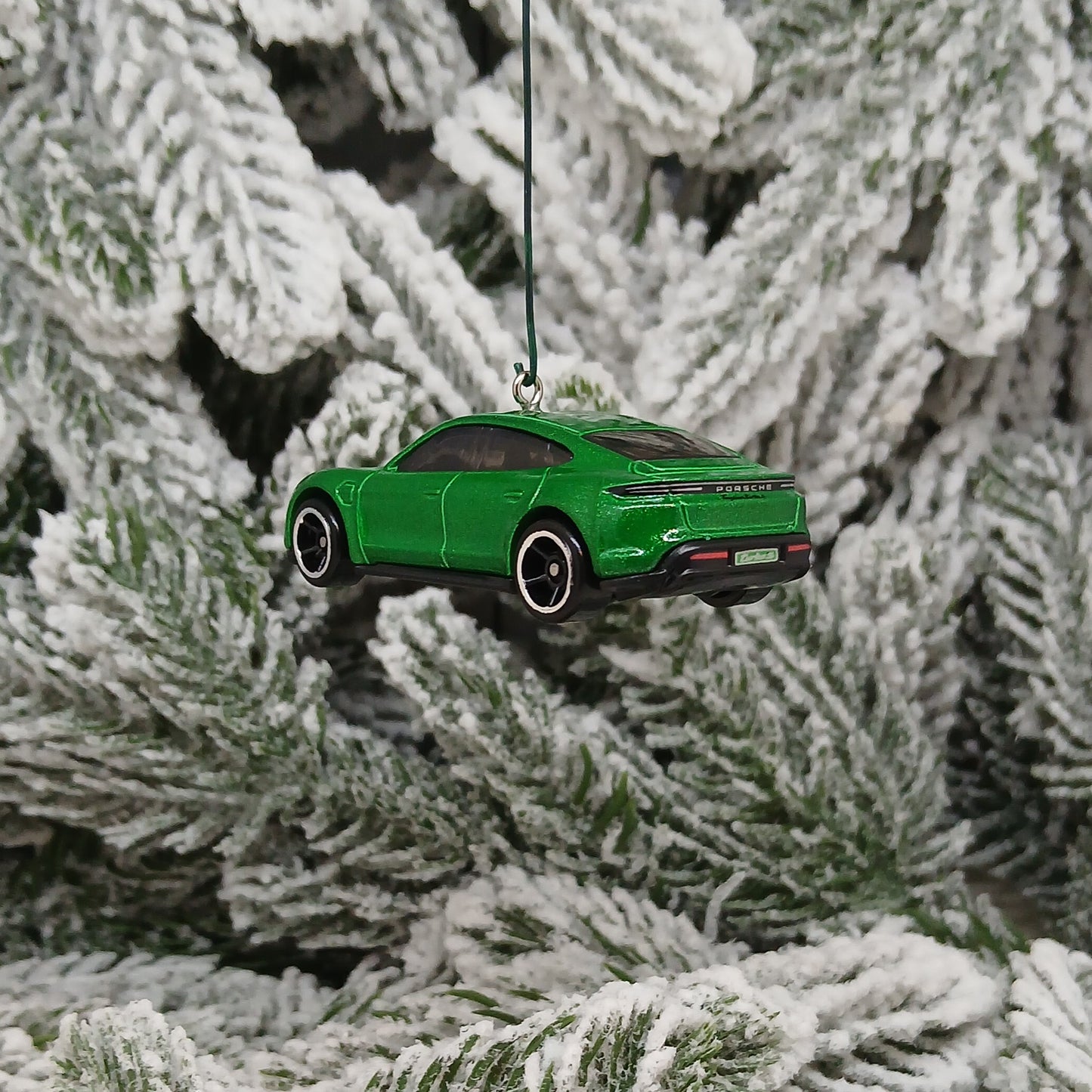 Porsche Taycan Ornament Turbo S Christmas tree decoration fun automotive Xmas gift idea 2020-2024