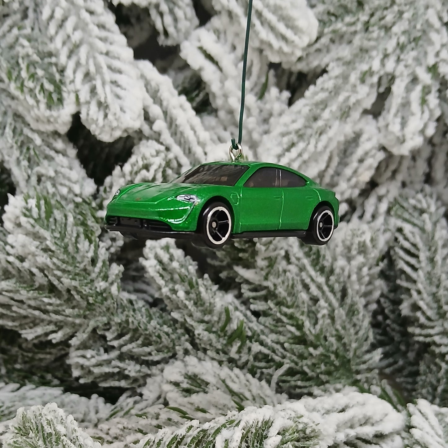 Porsche Taycan Ornament Turbo S Christmas tree decoration fun automotive Xmas gift idea 2020-2024