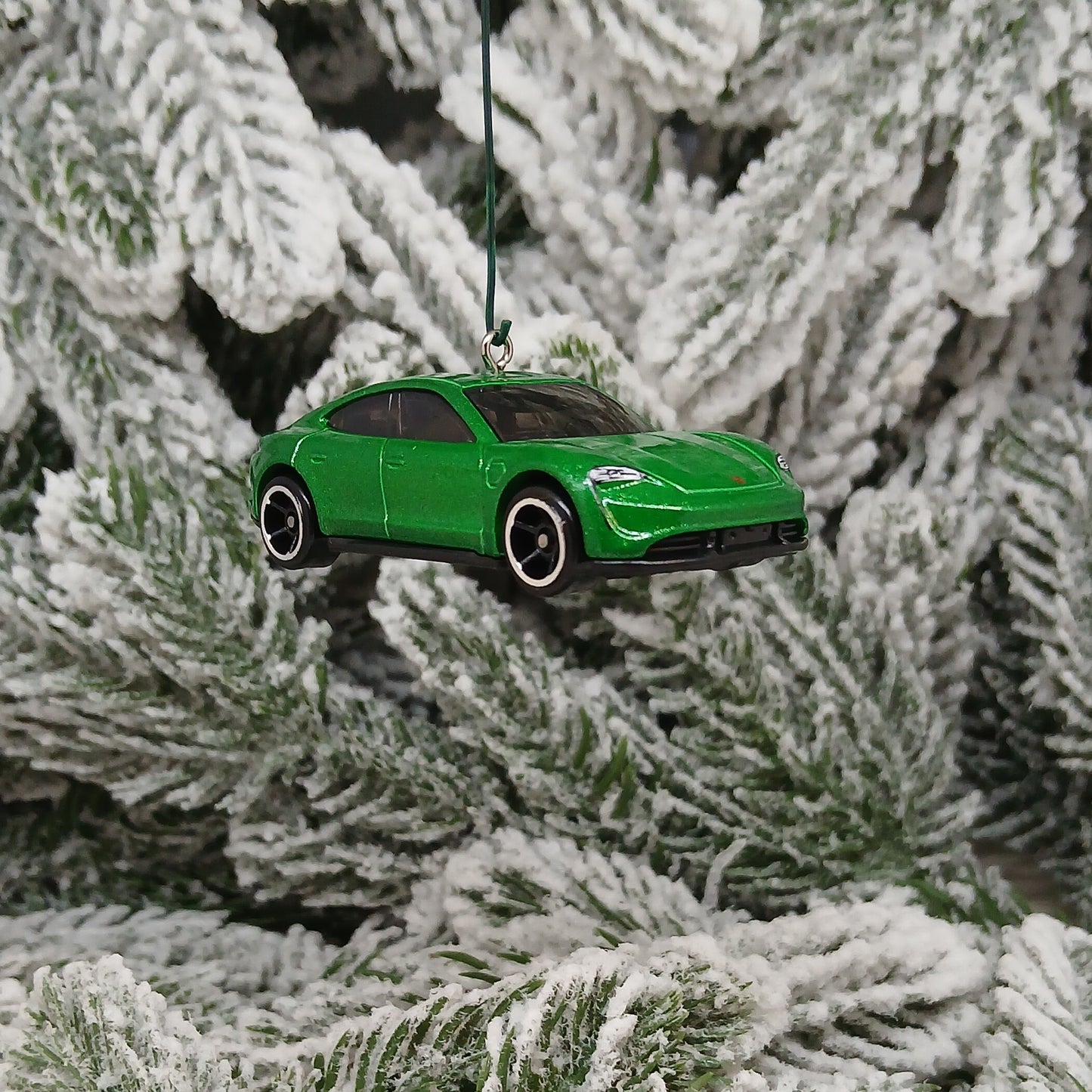Porsche Taycan Ornament Turbo S Christmas tree decoration fun automotive Xmas gift idea 2020-2024