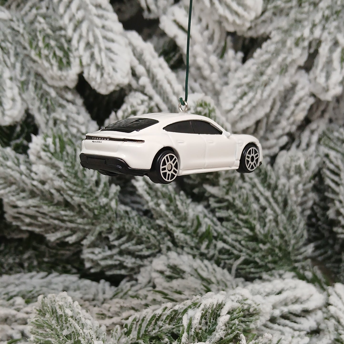 Porsche Taycan Ornament Turbo S Christmas Tree Decoration Gift 2020-2024 Green White