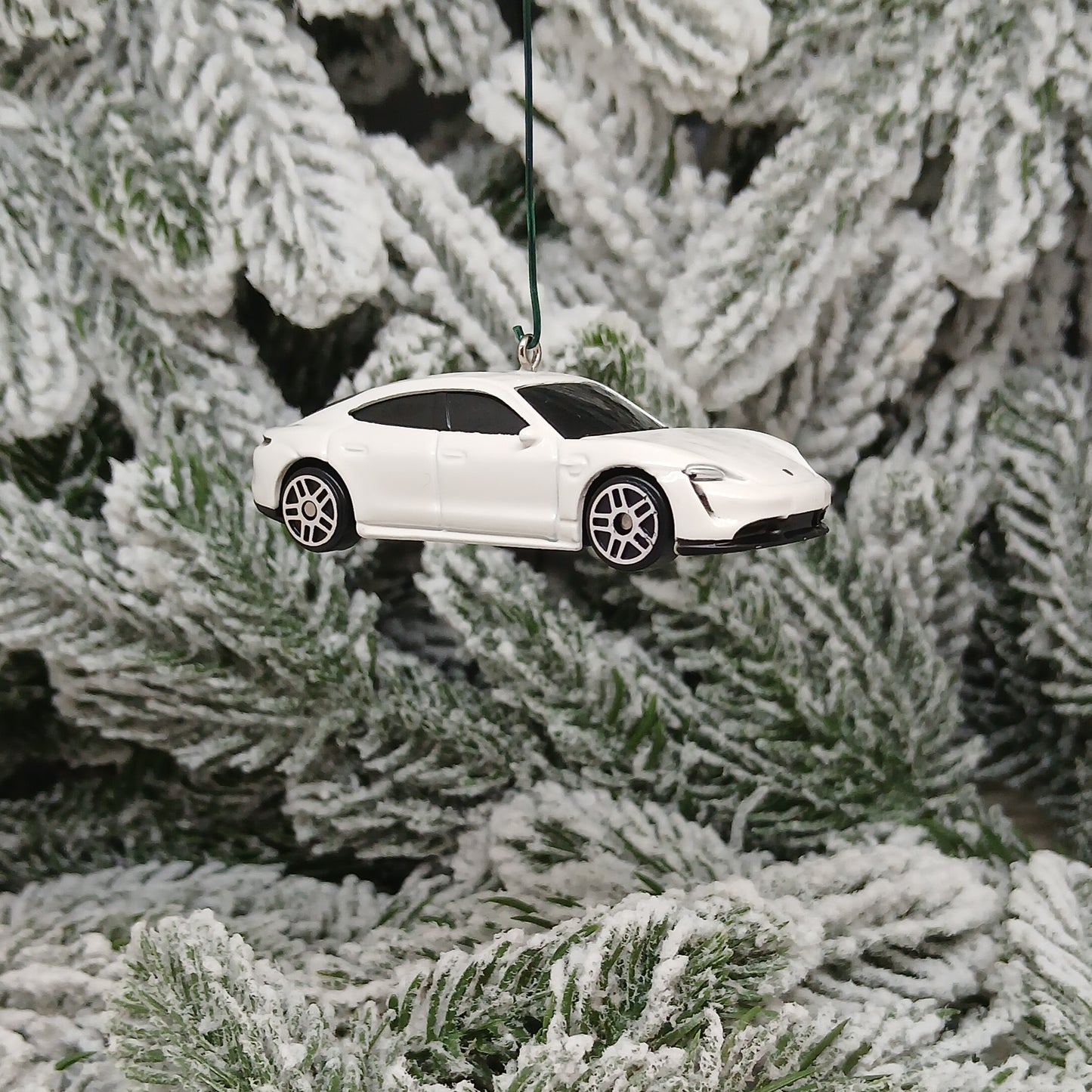 Porsche Taycan Ornament Turbo S Christmas Tree Decoration Gift 2020-2024 Green White