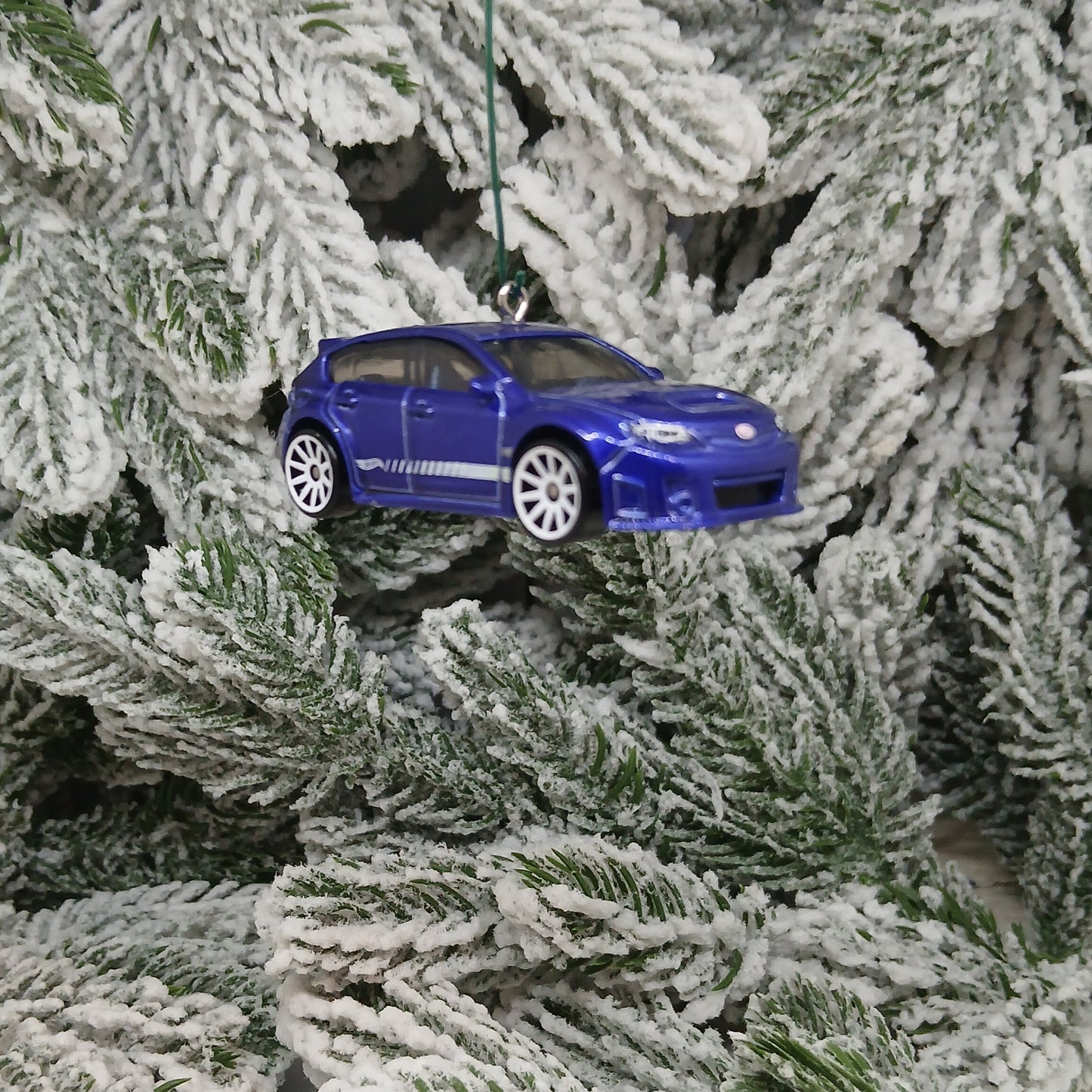 SUBARU WRX STI Christmas Ornament Unique Gift Idea Xmas Tree Decoration White