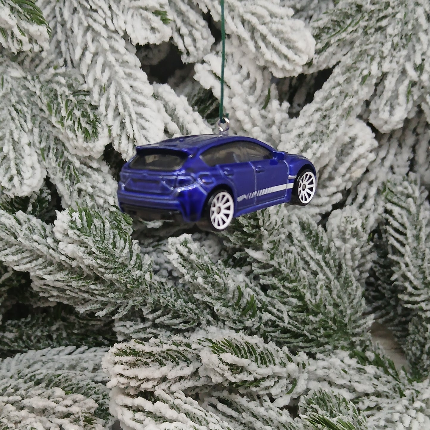 SUBARU WRX STI Christmas Ornament Unique Gift Idea Xmas Tree Decoration White