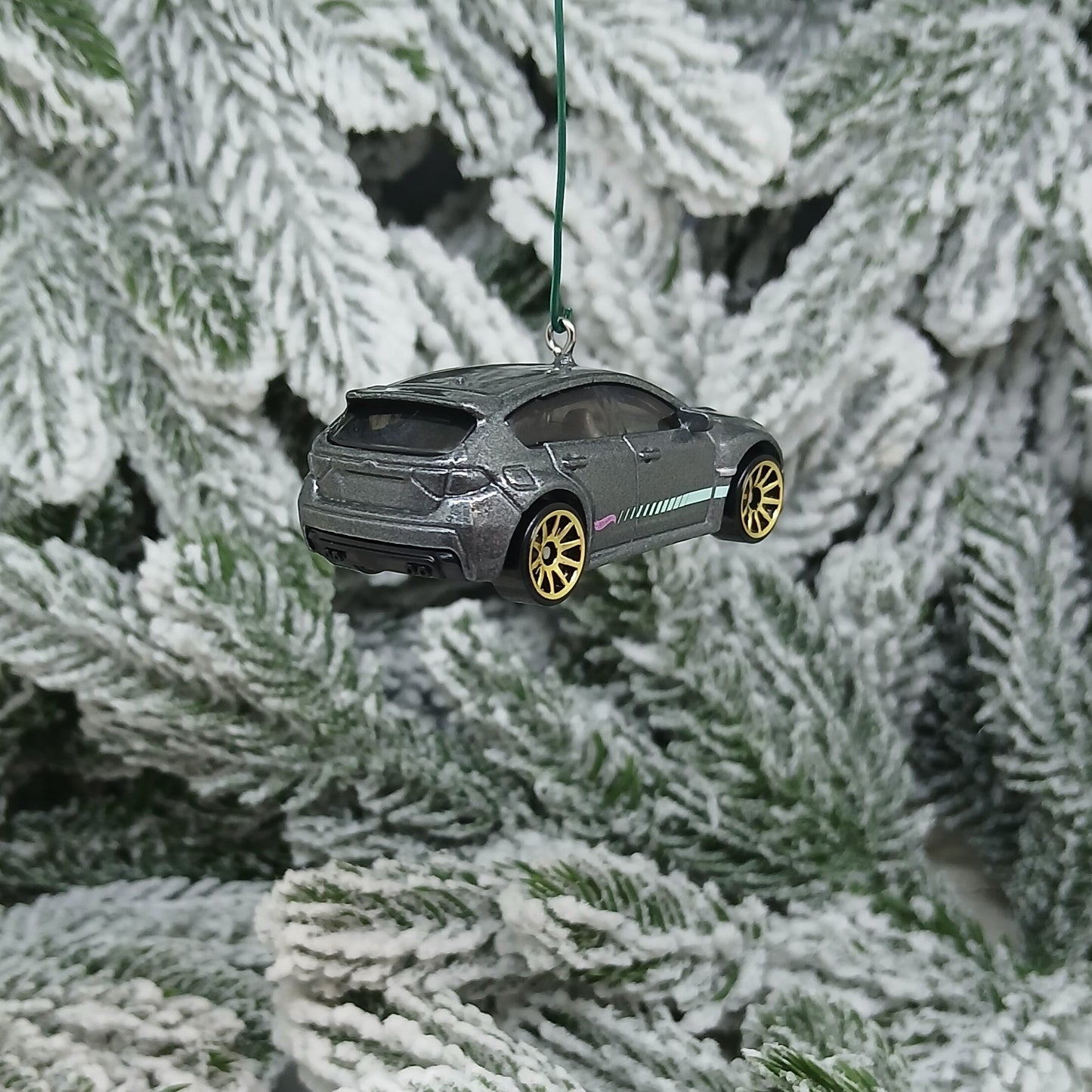SUBARU WRX STI Christmas Ornament Unique Gift Idea Xmas Tree Decoration White