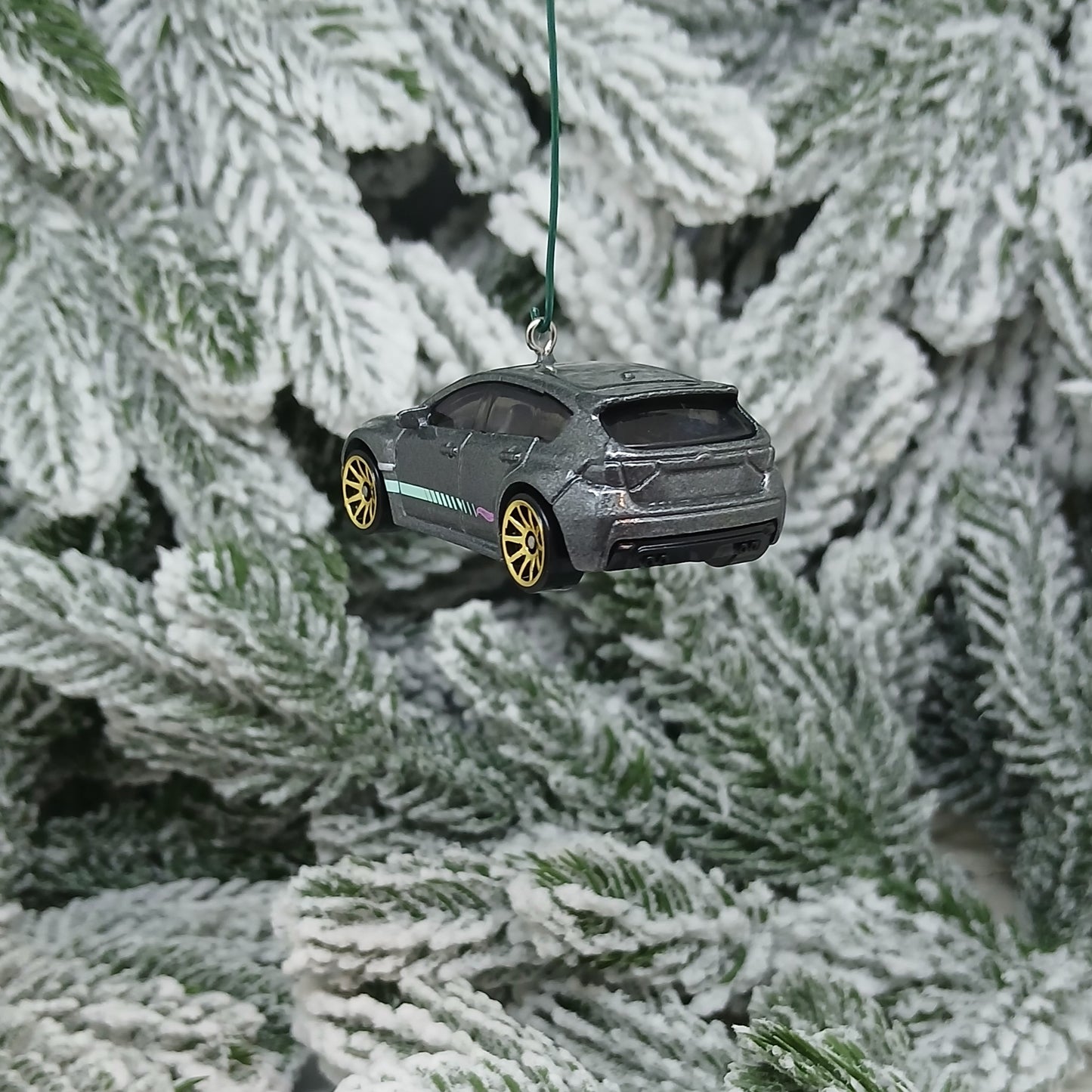SUBARU WRX STI Christmas Ornament Unique Gift Idea Xmas Tree Decoration White