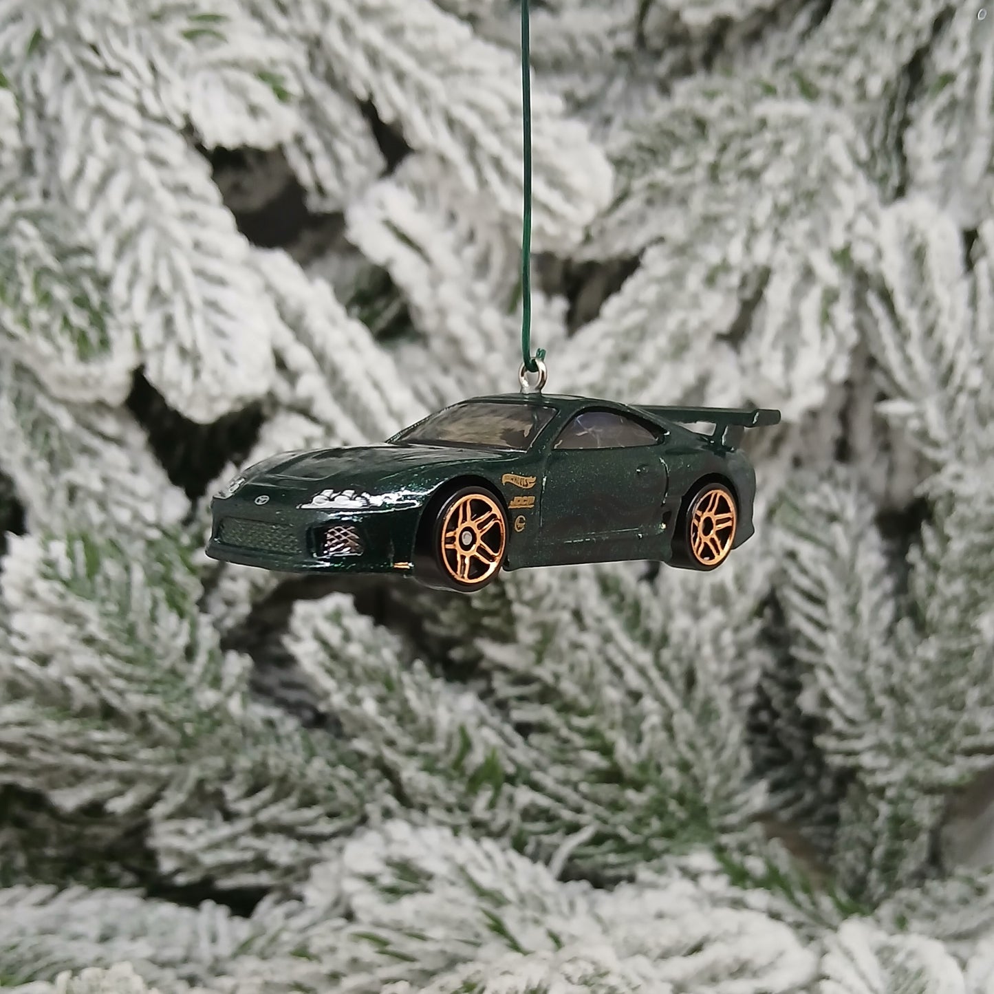 TOYOTA SUPRA Ornament Christmas Tree Decoration Gift Green 1994-1998
