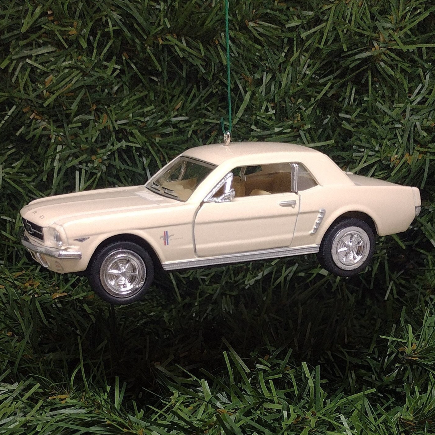 FORD MUSTANG Ornament 1964.5/Early 1965 Christmas Tree Decoration Unique Gift Idea 5 Inch White