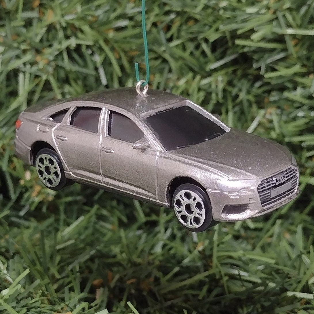 AUDI A6 Ornament 2019 Christmas Tree Decoration Unique Gift Idea silver 2018-2024