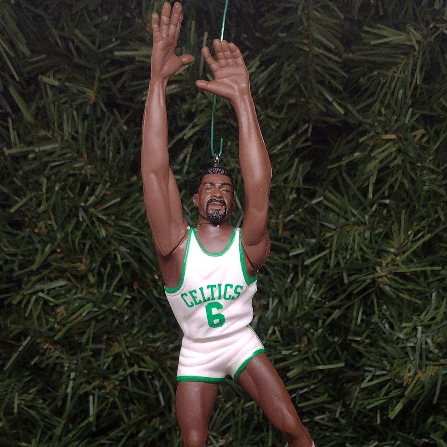 Bill Russell BOSTON CELTICS Ornament Christmas Tree Decoration NBA Basketball figure unique Xmas gift idea