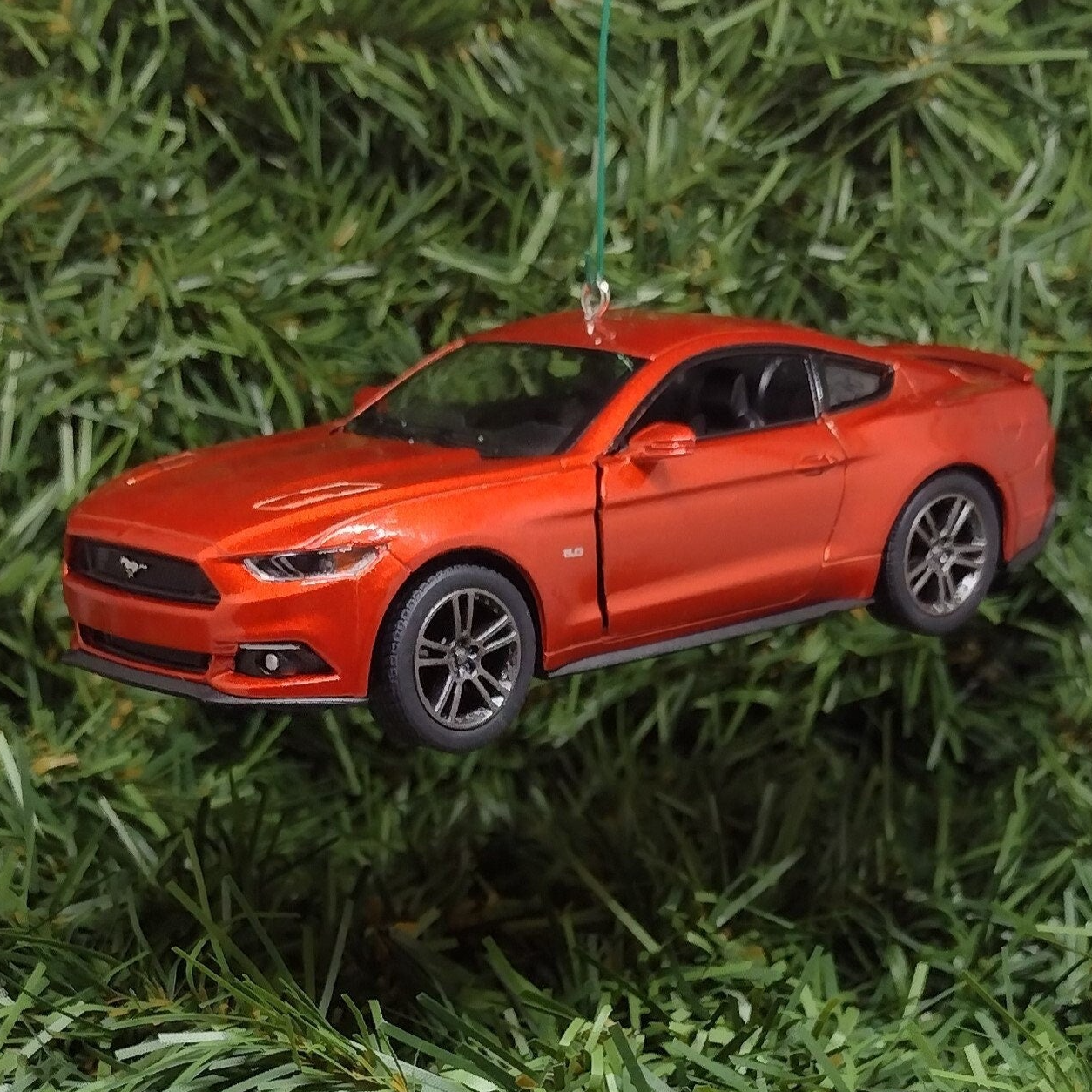 FORD MUSTANG GT 2015 Ornament Christmas tree decoration unique gift idea 5 inch Burnt Orange 2014 2016 2017