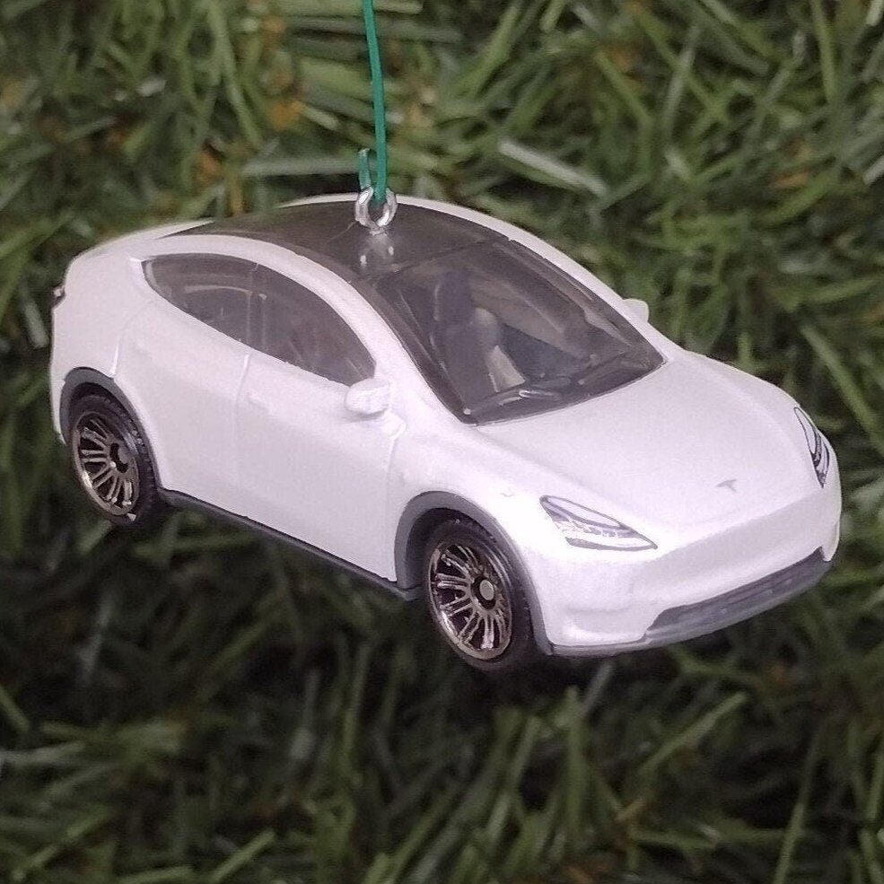 Tesla Model Y Ornament Christmas Gift Unique Car Xmas Tree Decoration Elon Musk EV