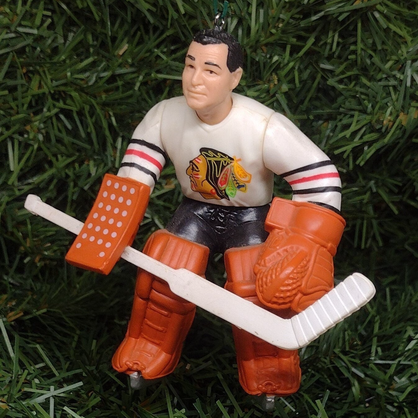 Glenn Hall CHICAGO BLACKHAWKS Ornament Christmas Gift Idea NHL Hockey Figure Unique Xmas Tree Decoration