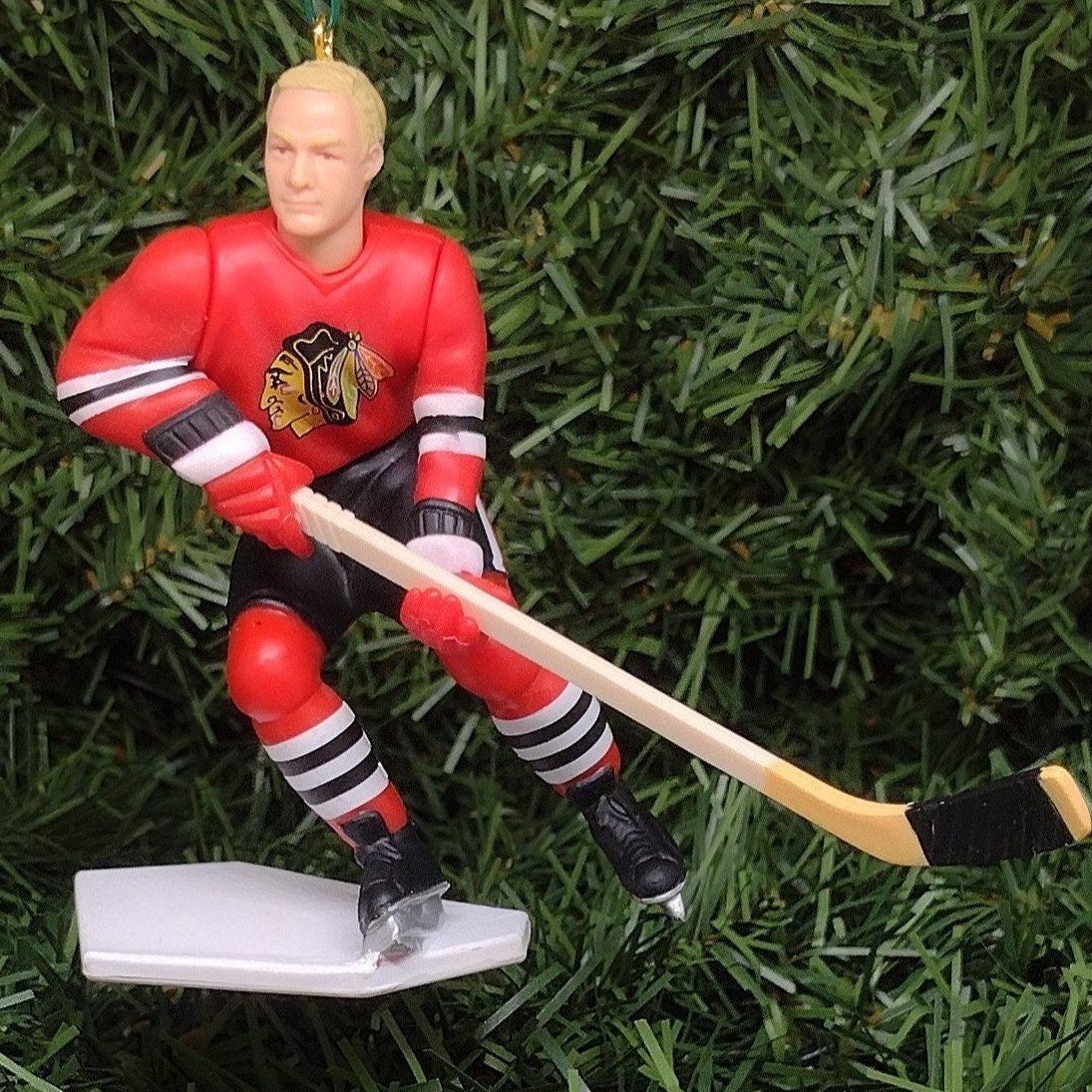 Bobby Hull CHICAGO BLACKHAWKS Ornament Christmas tree decoration NHL hockey figure unique Xmas gift idea