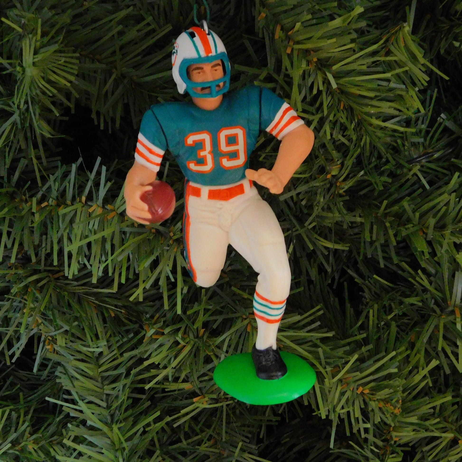 Larry Csonka MIAMI DOLPHINS Christmas tree ornament xmas nfl football figure