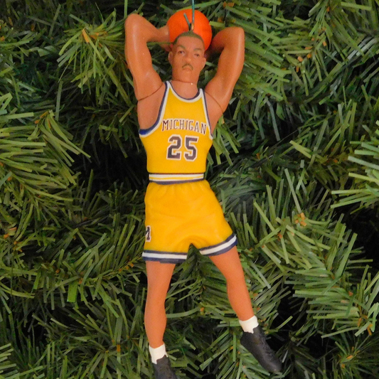 Juwan Howard MICHIGAN WOLVERINES Ornament Christmas Gift Idea NCAA Basketball Figure Unique Xmas Tree Decoration