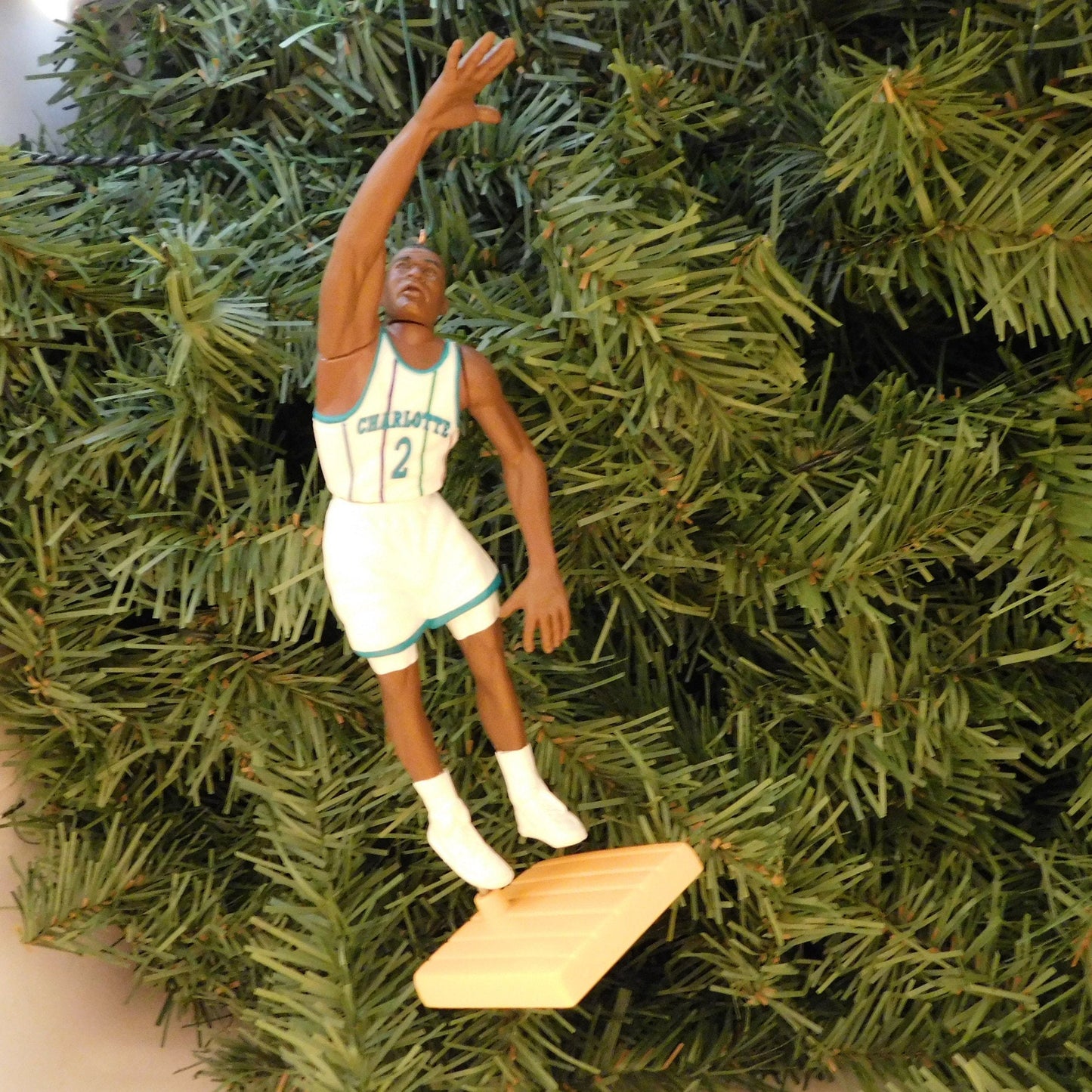 CHARLOTTE HORNETS Christmas ornaments Larry Johnson/Alonzo Mourning/Dell Curry xmas tree decoration unique gift idea