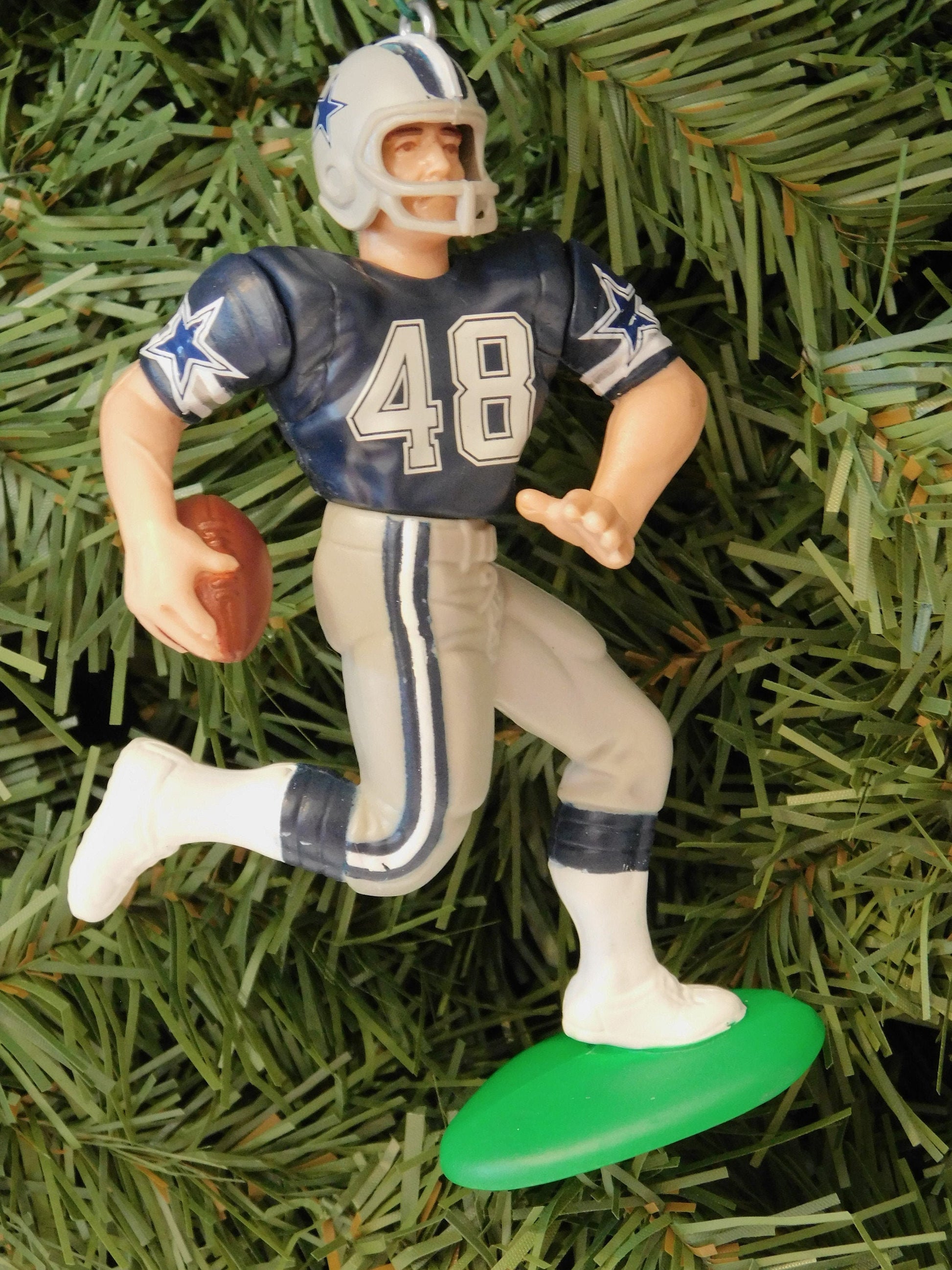 DALLAS COWBOYS Daryl "Moose" Johnston Christmas tree ornament NFL football xmas figure unique gift idea