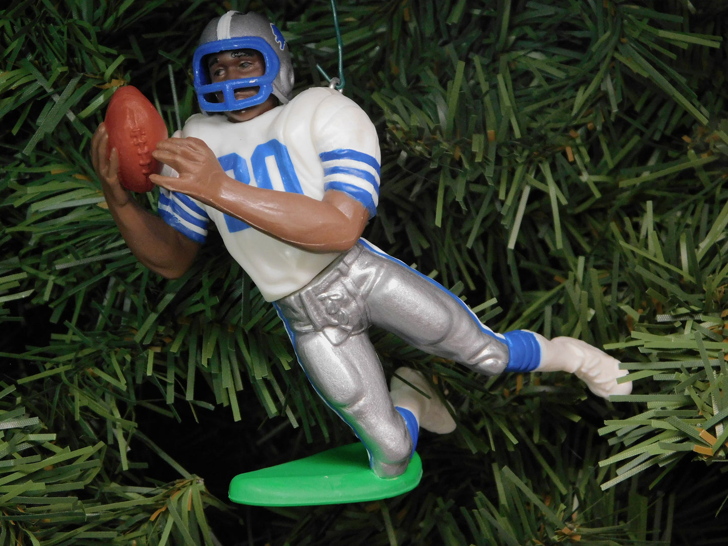 Barry Sanders DETROIT LIONS ornament Christmas tree decoration NFL football figure xmas unique gift idea