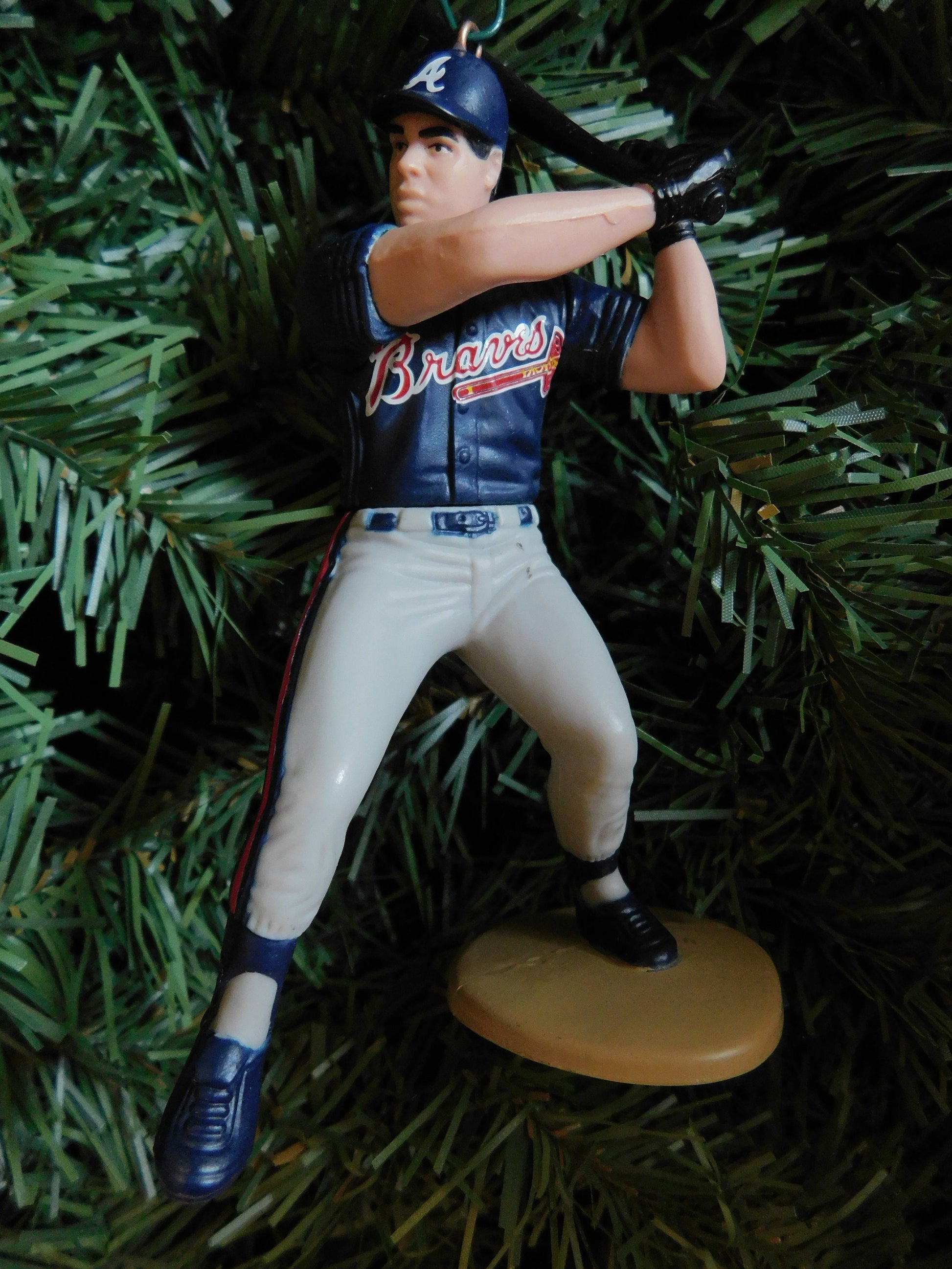 ATLANTA BRAVES Ornaments Christmas tree decoration Warren Spahn John Smoltz Dave Justice Tom Glavine baseball xmas figure unique gift idea