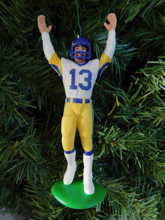 Kurt Warner LOS ANGELES RAMS Christmas tree ornament xmas nfl football figure unique gift idea