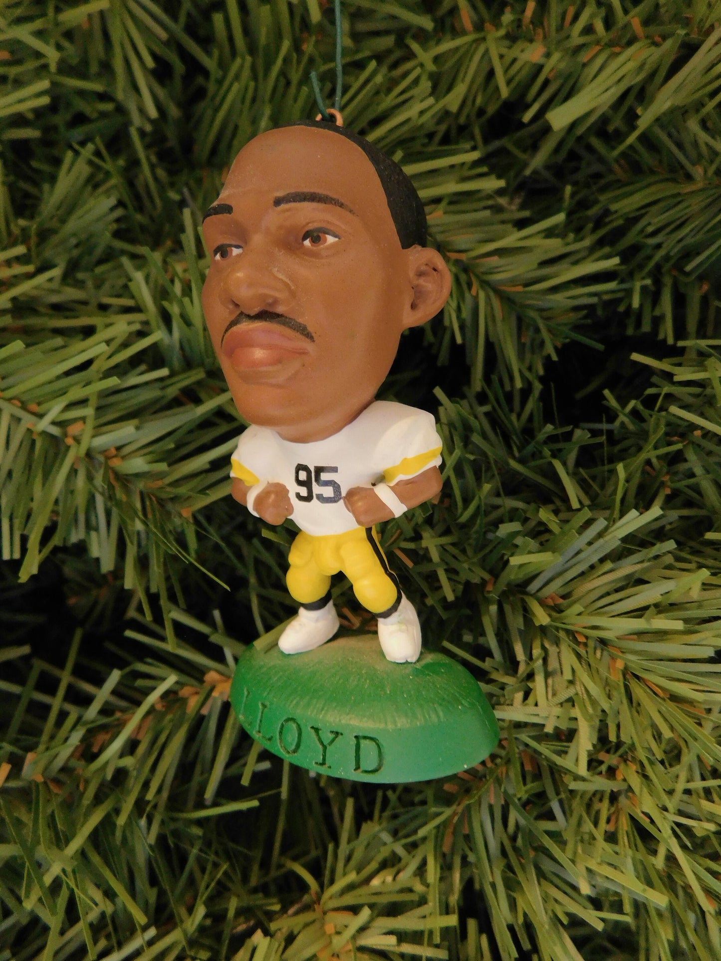 Greg Lloyd PITTSBURGH STEELERS Christmas tree ornament xmas nfl football figure unique gift idea