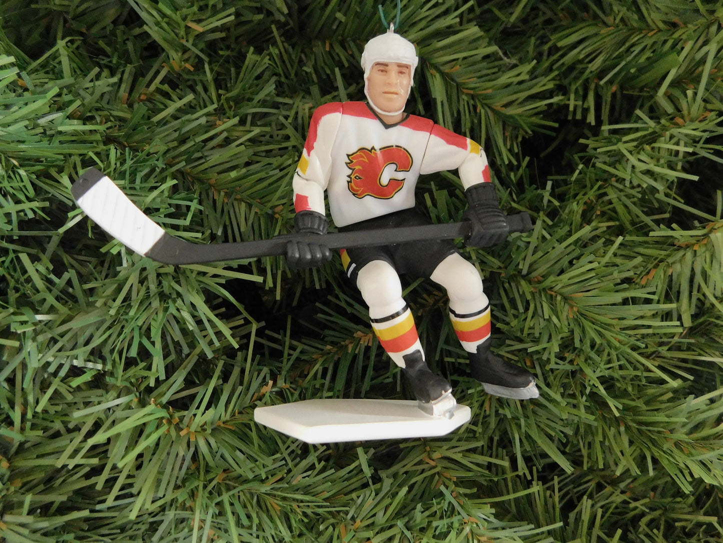 CALGARY FLAMES Christmas tree ornament Theoren Theo Fleury, Jarome Iginla xmas NHL hockey figure unique gift idea