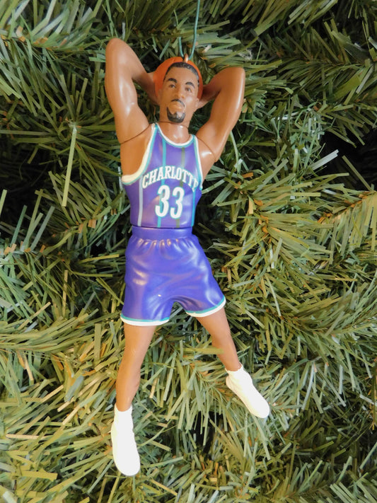 CHARLOTTE HORNETS Christmas ornaments Larry Johnson/Alonzo Mourning/Dell Curry xmas tree decoration unique gift idea