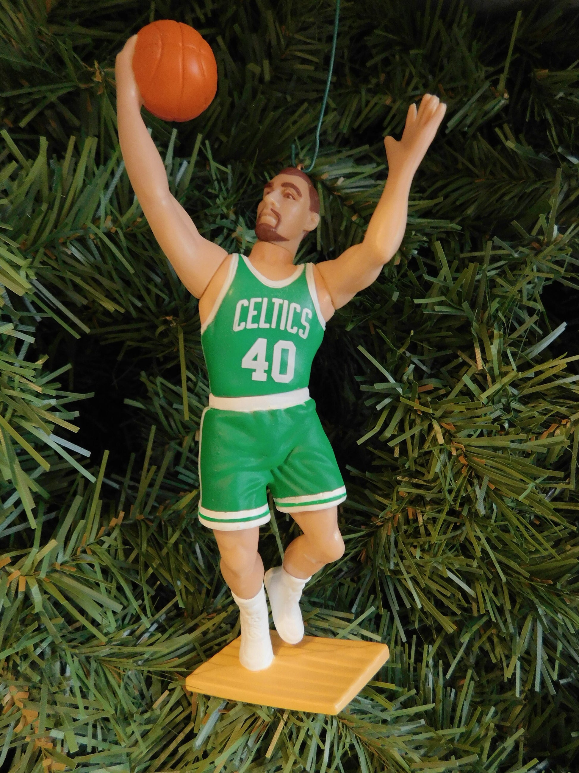 BOSTON CELTICS Christmas ornament John Havlicek/Kevin McHale/Dee Brown xmas tree nba basketball figure unique gift idea Celtic ornaments