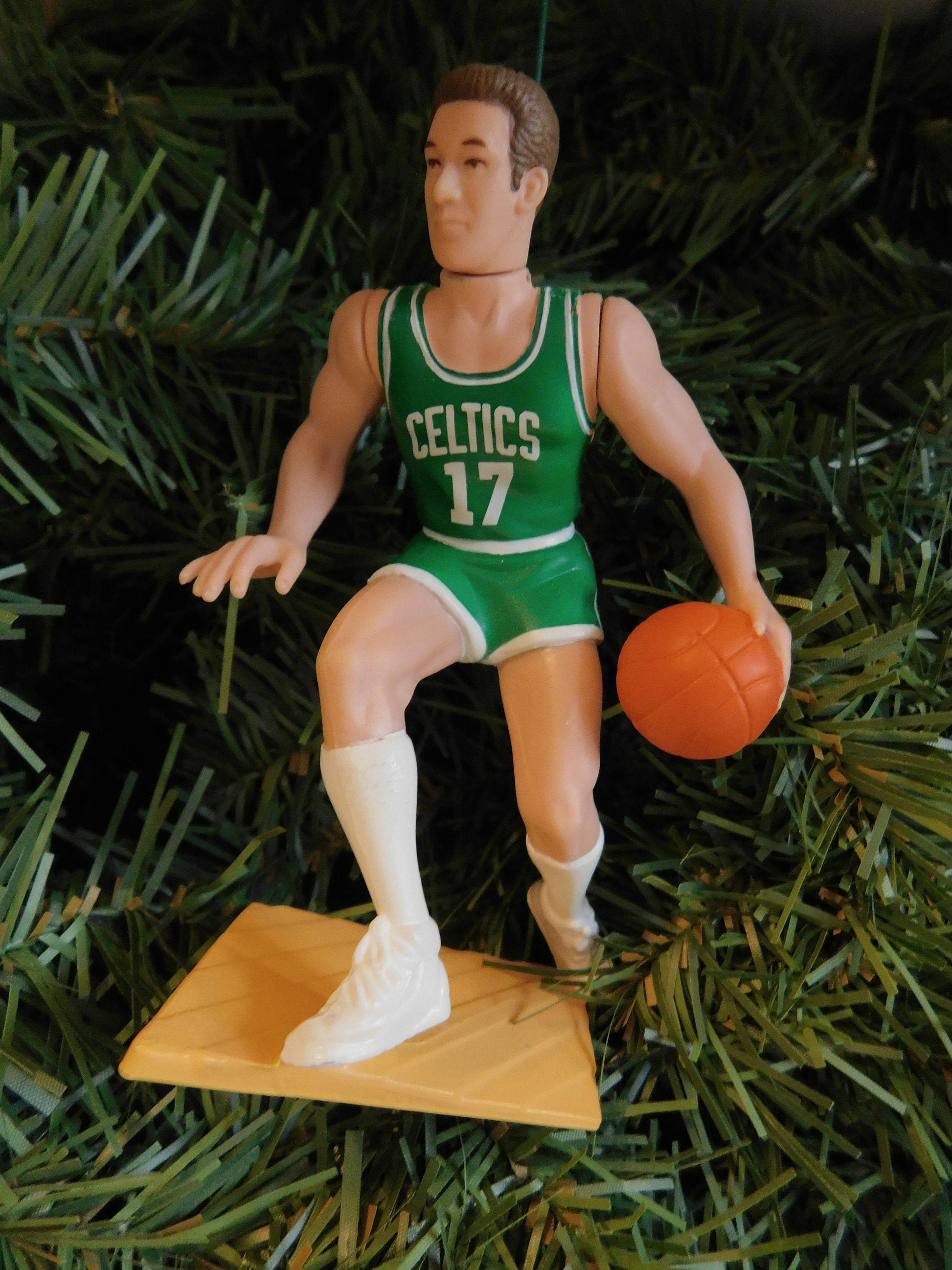 BOSTON CELTICS Christmas ornament John Havlicek/Kevin McHale/Dee Brown xmas tree nba basketball figure unique gift idea Celtic ornaments