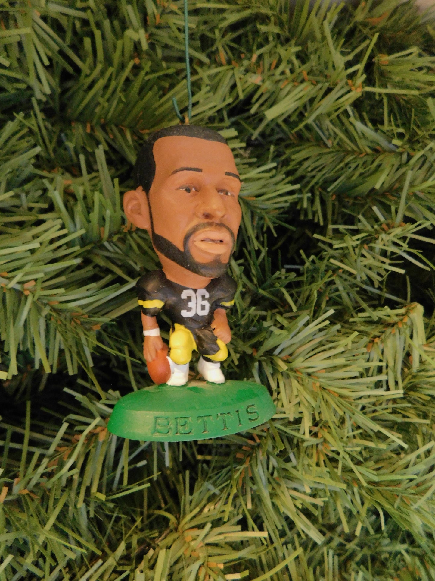 Jerome Bettis PITTSBURGH STEELERS Christmas tree ornament xmas nfl football figure unique gift idea