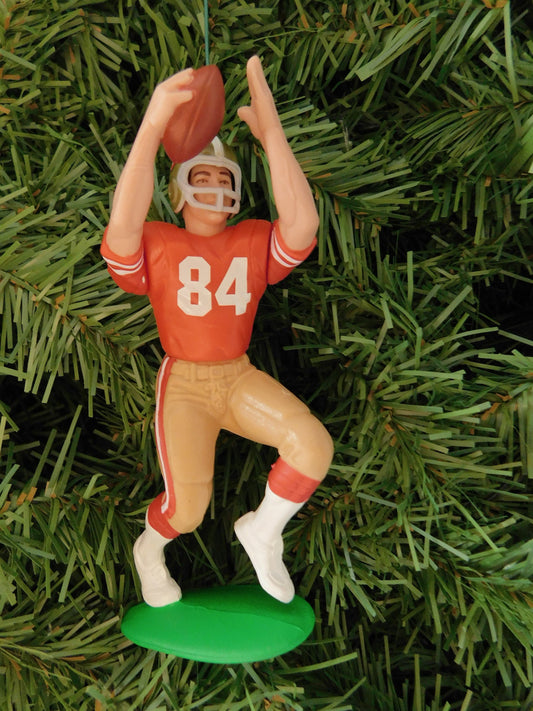 SAN FRANCISCO 49ERS Ornament Brent Jones Christmas gift idea NFL football unique xmas tree decoration