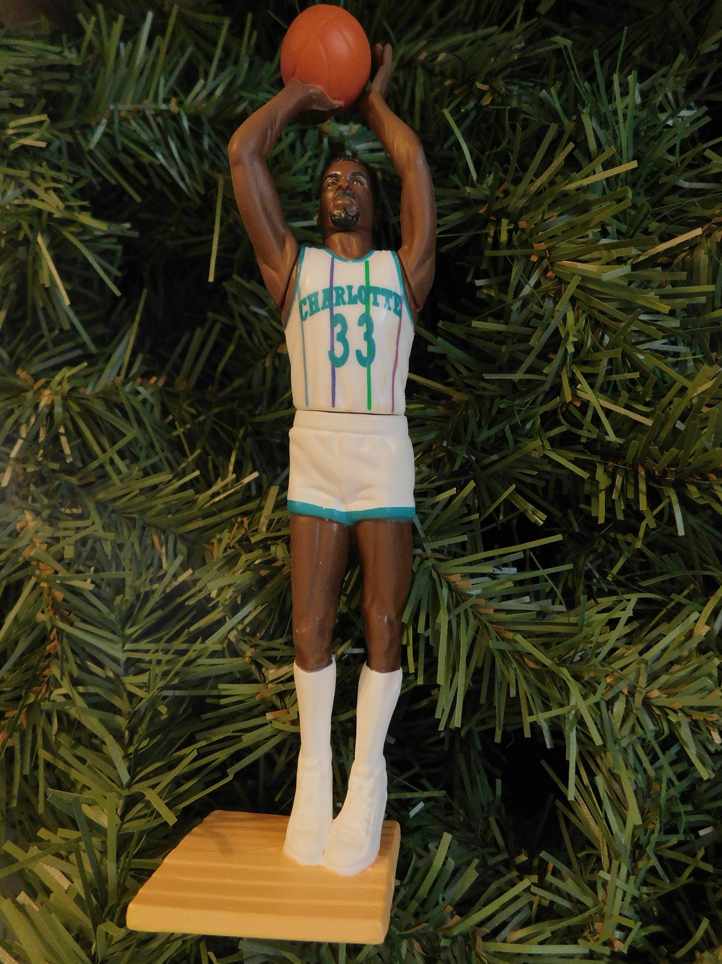 CHARLOTTE HORNETS Christmas ornaments Larry Johnson/Alonzo Mourning/Dell Curry xmas tree decoration unique gift idea