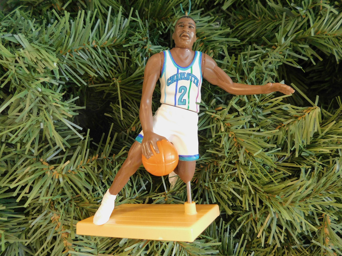 CHARLOTTE HORNETS Christmas ornaments Larry Johnson/Alonzo Mourning/Dell Curry xmas tree decoration unique gift idea