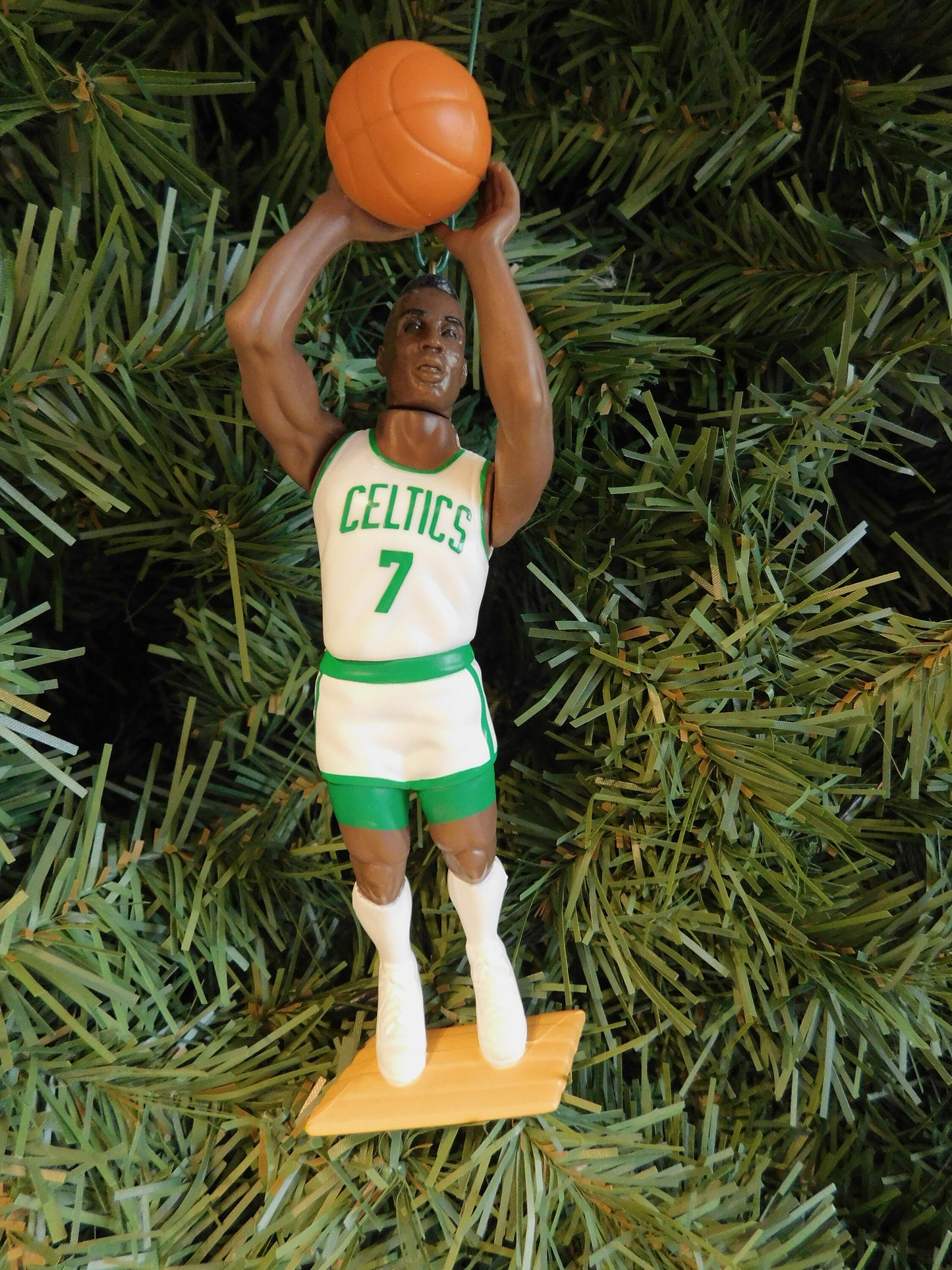 BOSTON CELTICS Christmas ornament John Havlicek/Kevin McHale/Dee Brown xmas tree nba basketball figure unique gift idea Celtic ornaments