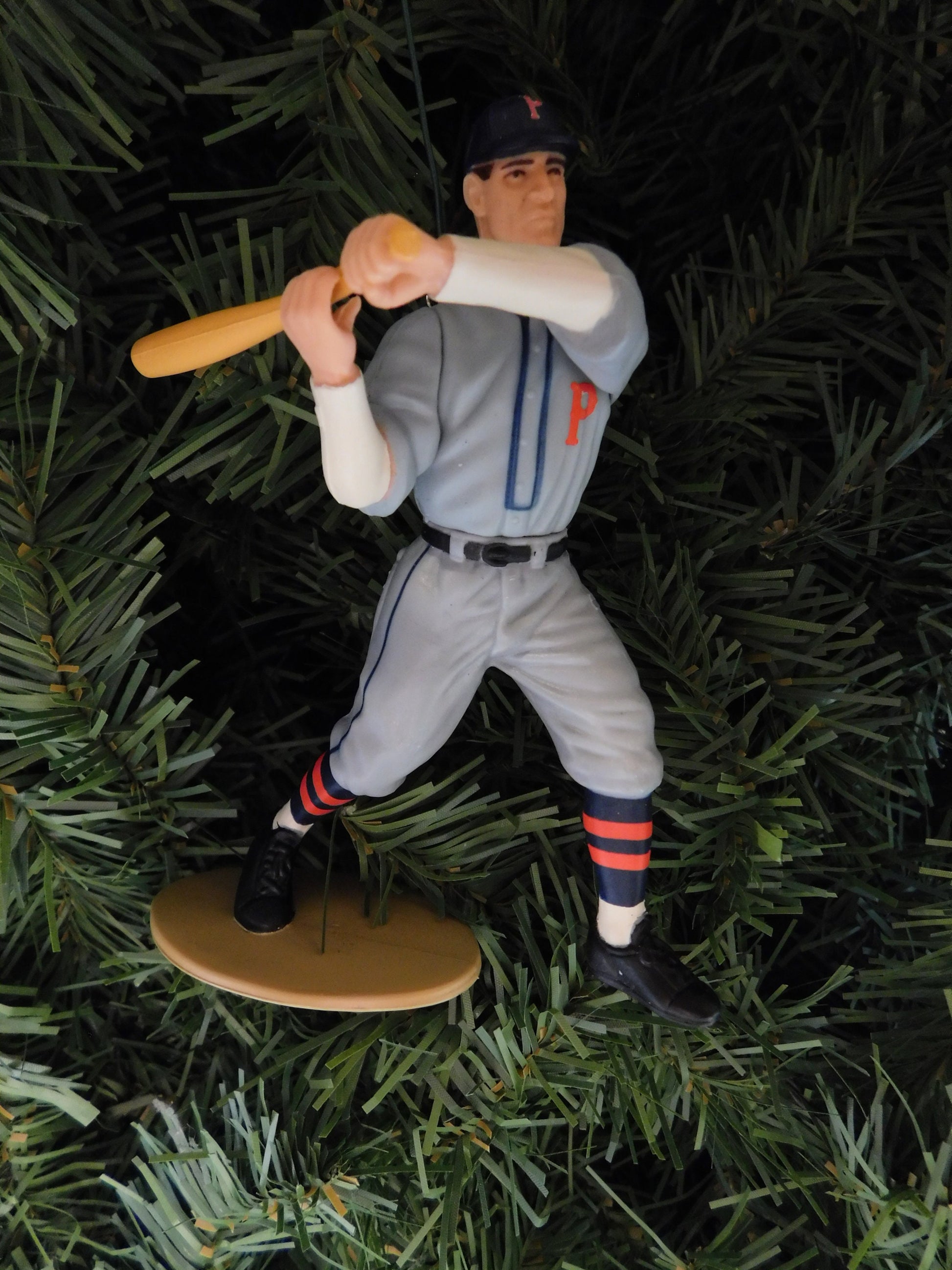 Honus Wagner Pittsburgh Pirates Christmas Ornament MLB Baseball Figure Unique Gift Idea Xmas Tree Decoration