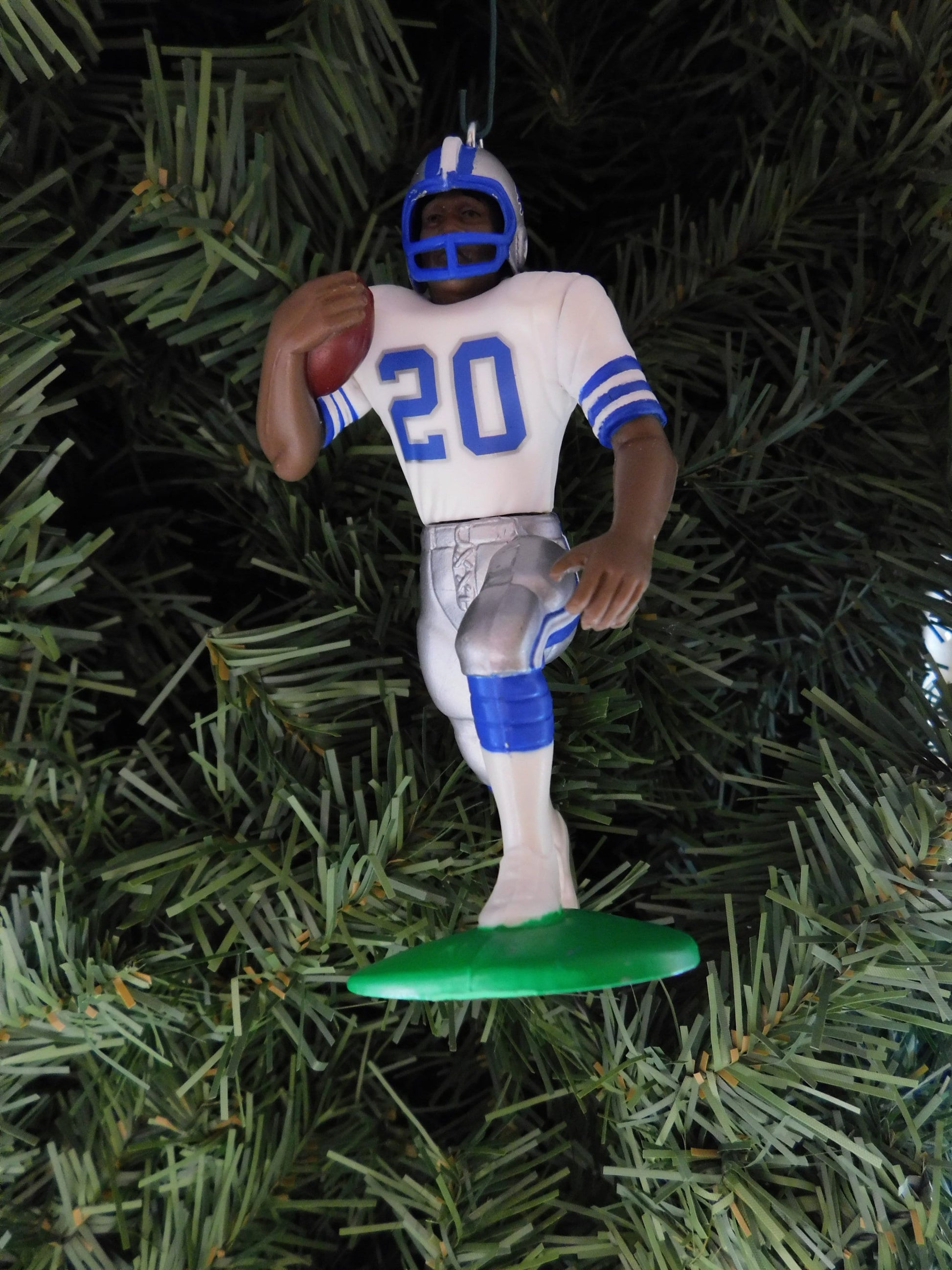 Barry Sanders DETROIT LIONS ornament Christmas tree decoration NFL football figure xmas unique gift idea