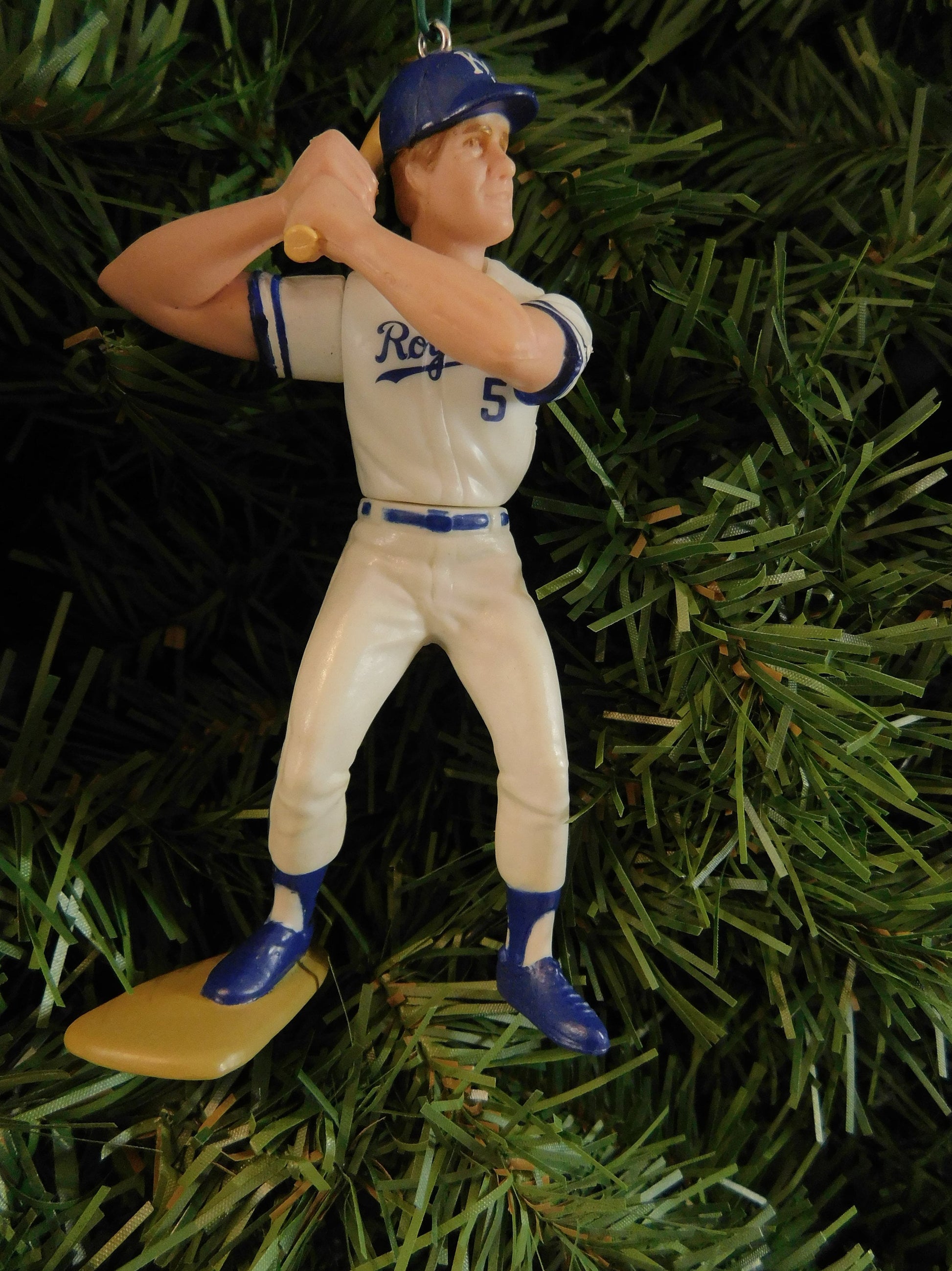 George Brett KANSAS CITY ROYALS Christmas tree ornament mlb baseball xmas figure unique gift idea