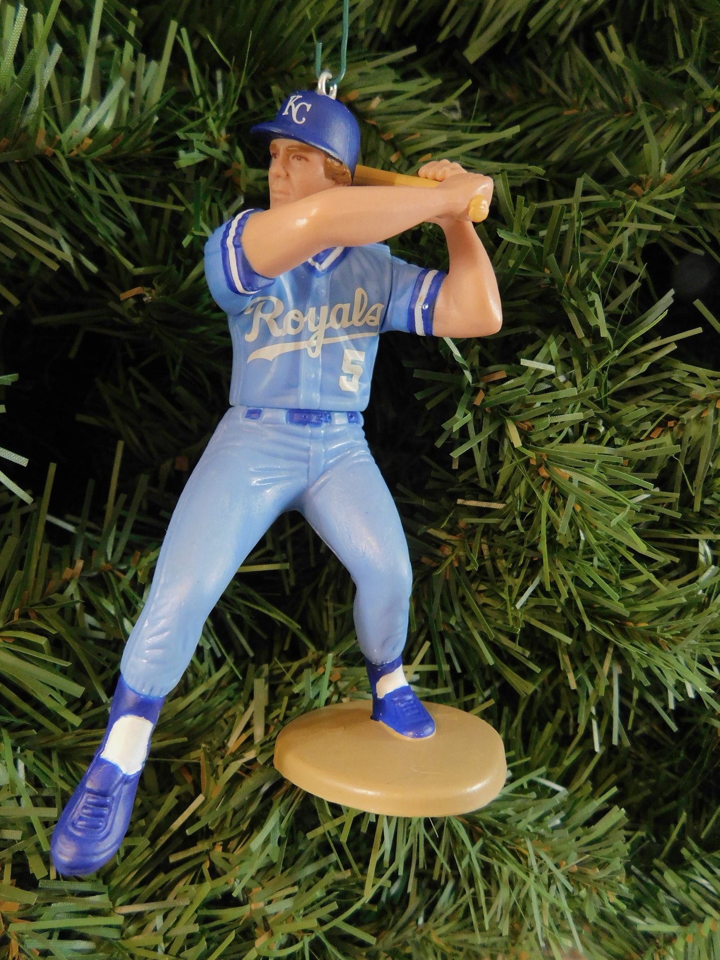 George Brett KANSAS CITY ROYALS Christmas tree ornament mlb baseball xmas figure unique gift idea