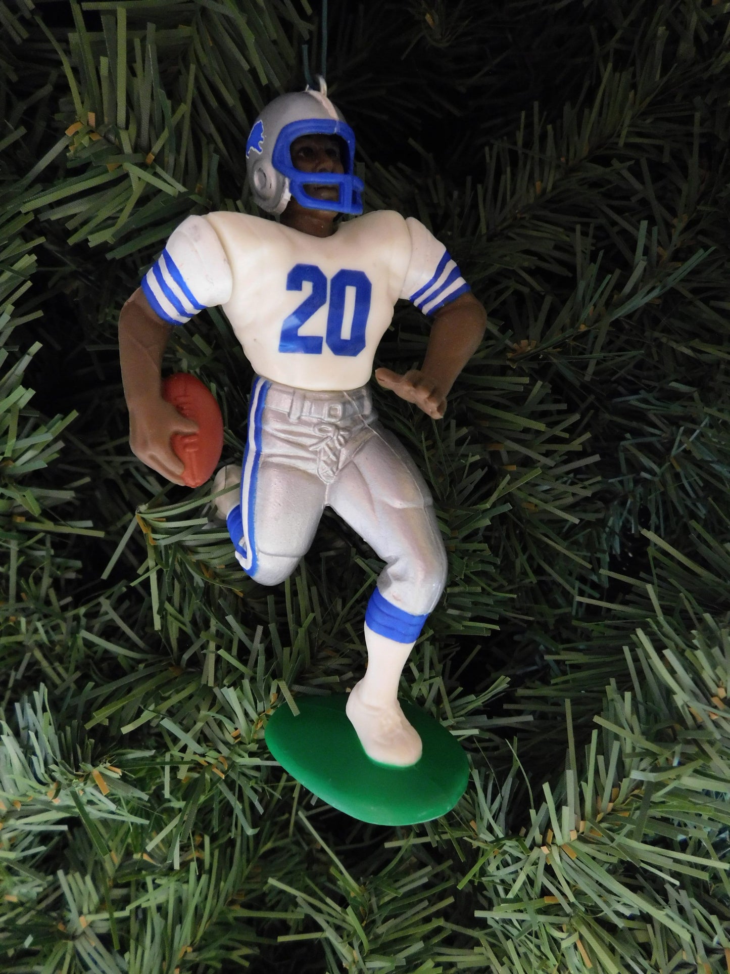 Barry Sanders DETROIT LIONS ornament Christmas tree decoration NFL football figure xmas unique gift idea