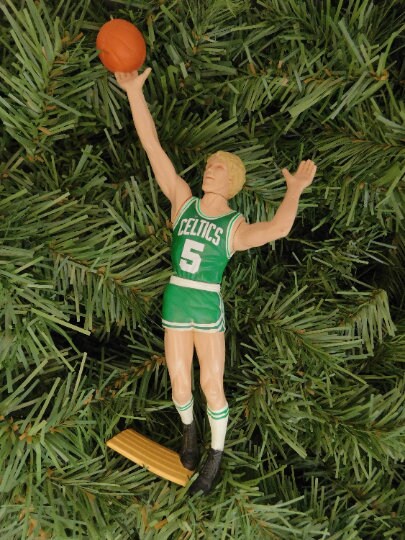 BOSTON CELTICS Christmas ornament John Havlicek/Kevin McHale/Dee Brown xmas tree nba basketball figure unique gift idea Celtic ornaments